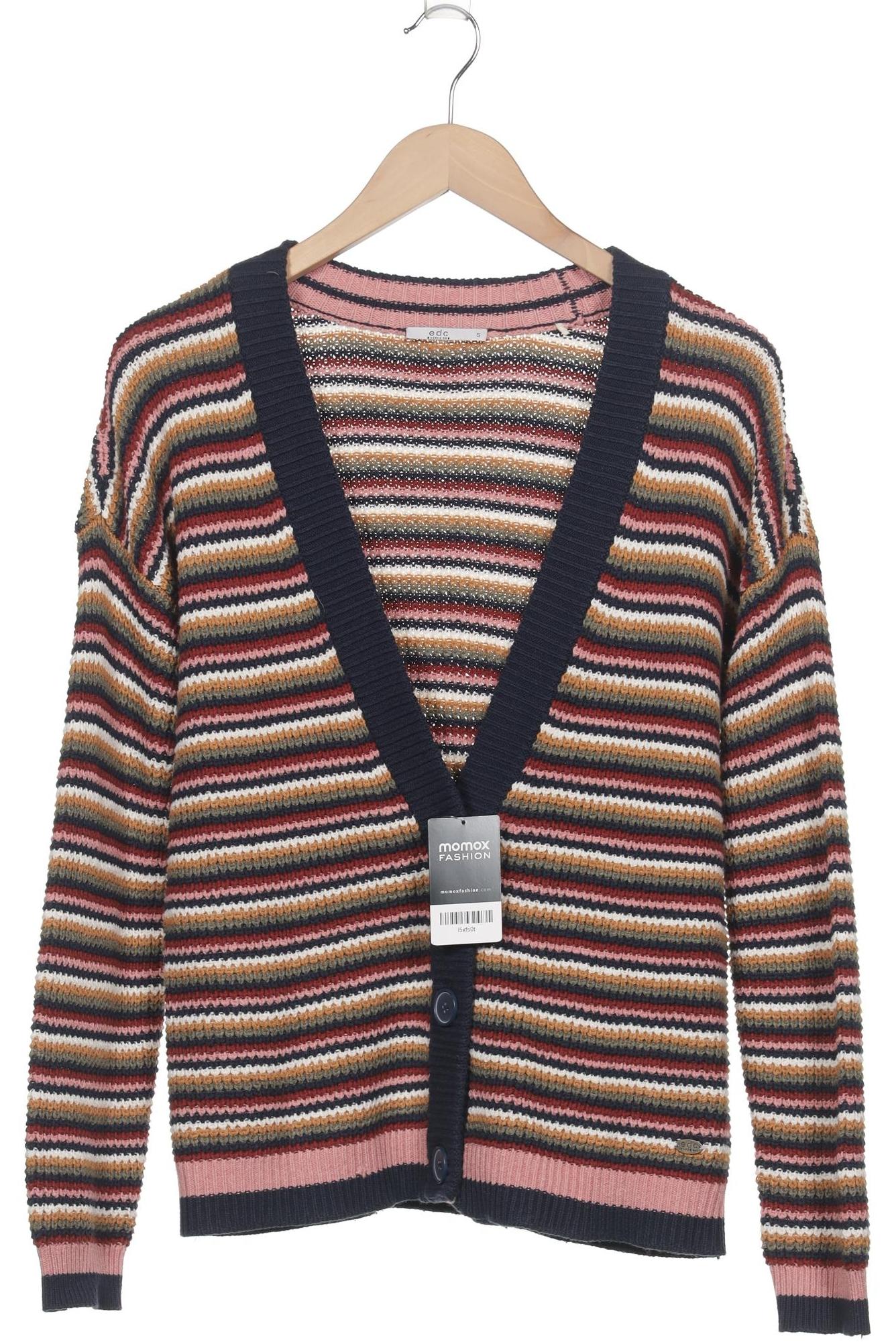 

edc by Esprit Damen Strickjacke, mehrfarbig, Gr. 36