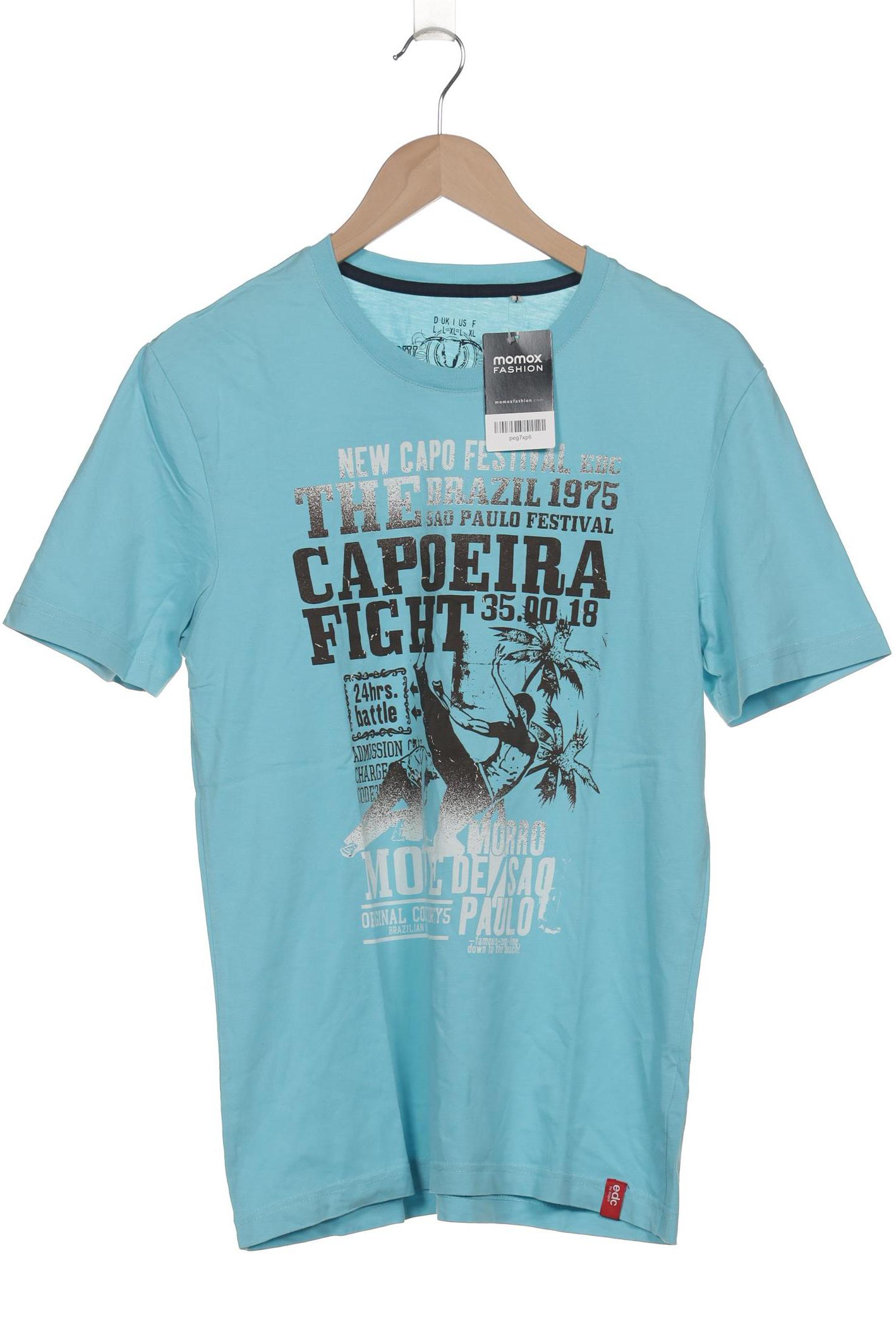 

edc by Esprit Herren T-Shirt, blau, Gr. 52