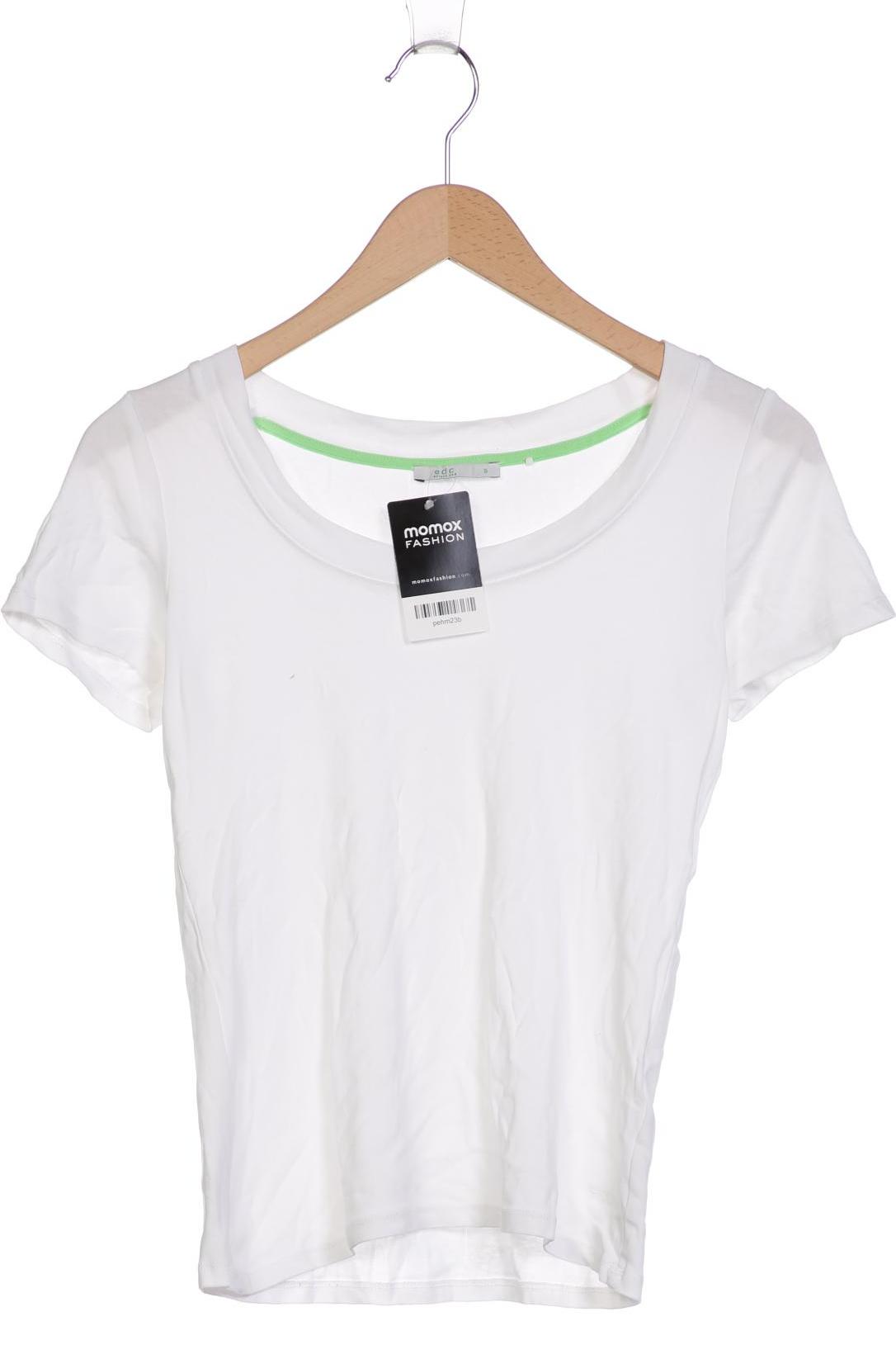 

edc by Esprit Damen T-Shirt, weiß, Gr. 36