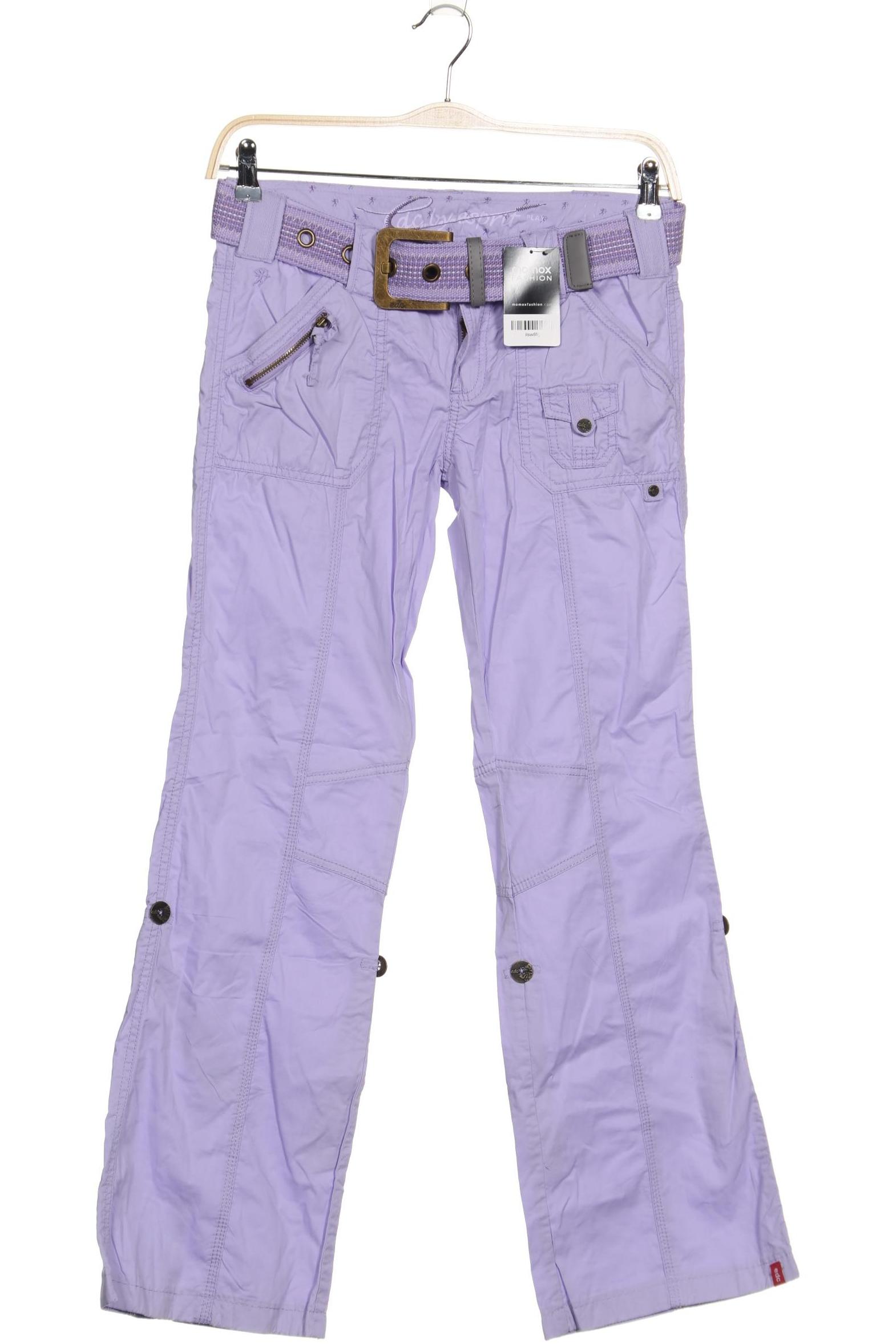 

edc by Esprit Damen Stoffhose, flieder, Gr. 36