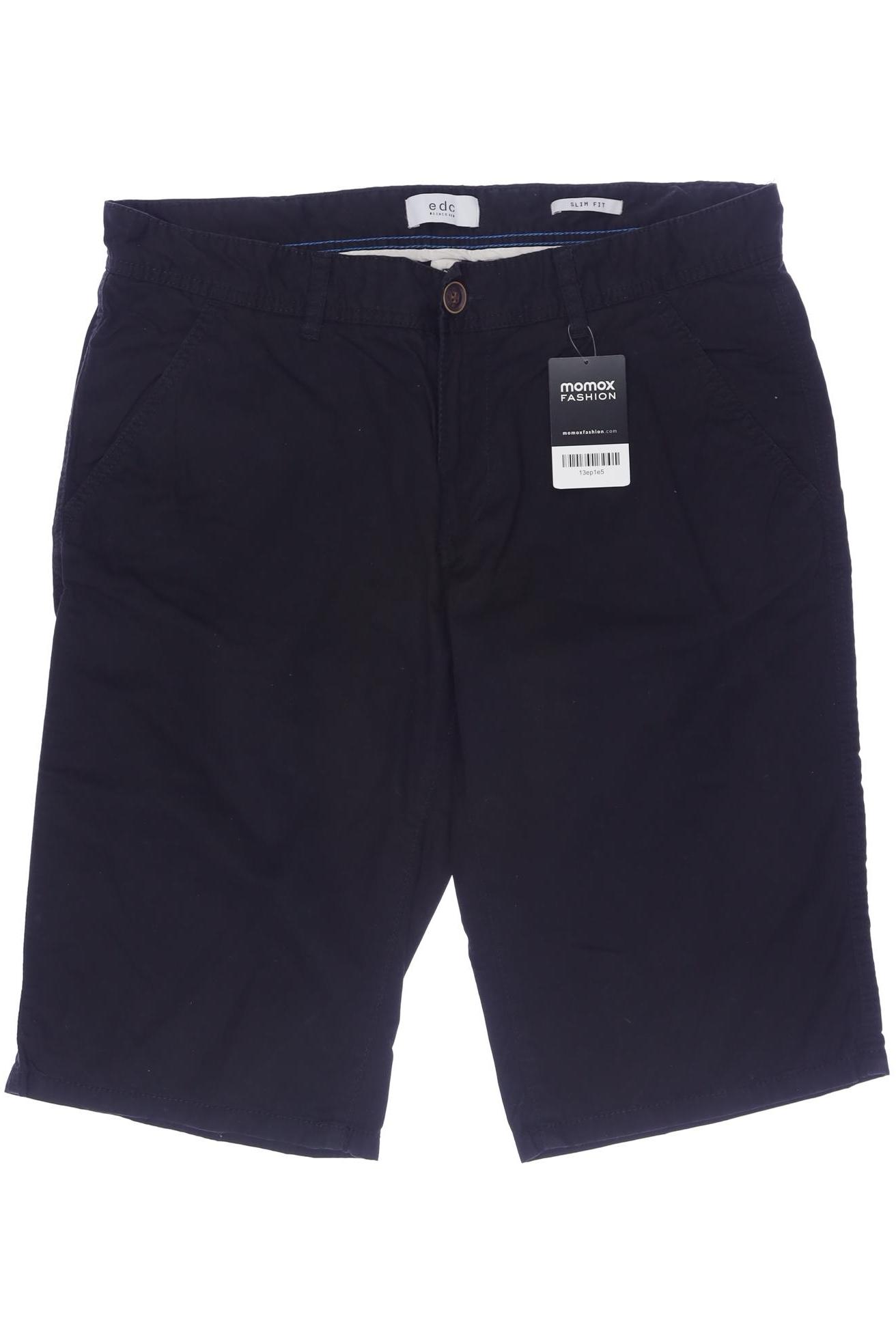

edc by Esprit Herren Shorts, schwarz, Gr. 34