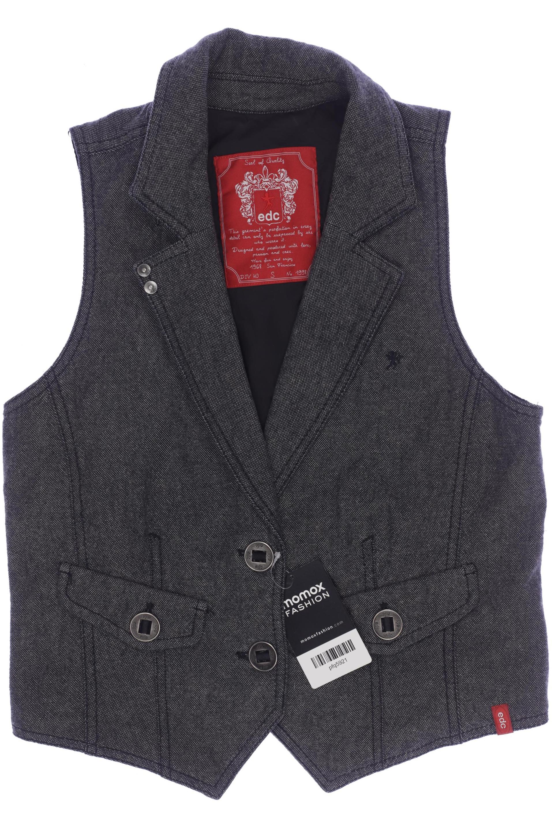 

edc by Esprit Damen Weste, grau, Gr. 36