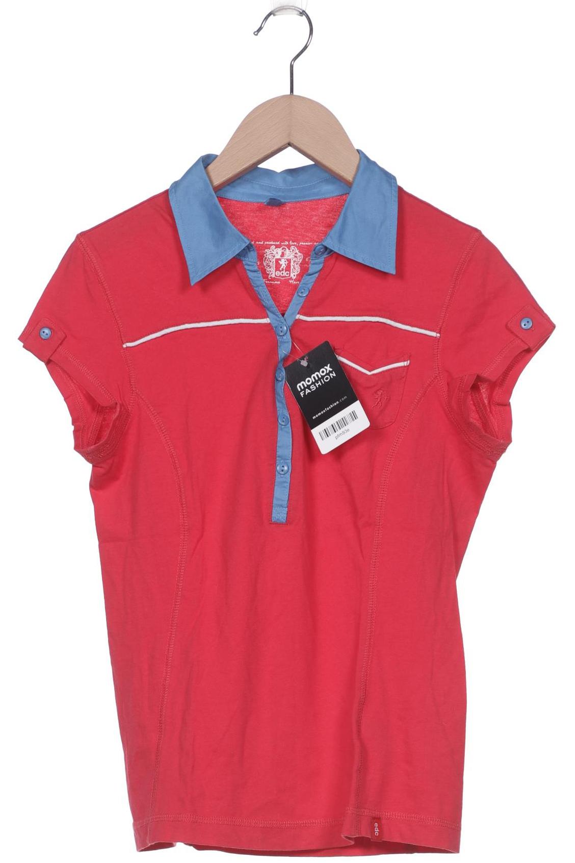 

edc by Esprit Damen Poloshirt, rot, Gr. 34