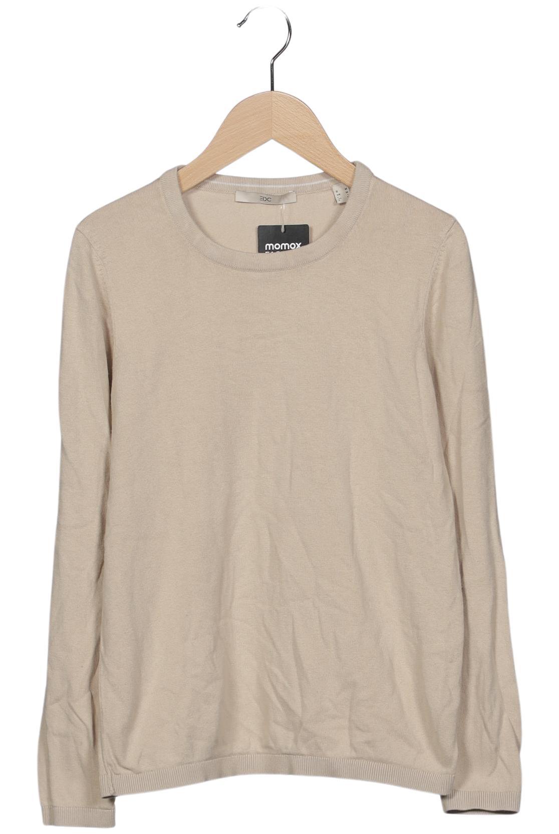 

edc by Esprit Damen Pullover, beige, Gr. 38
