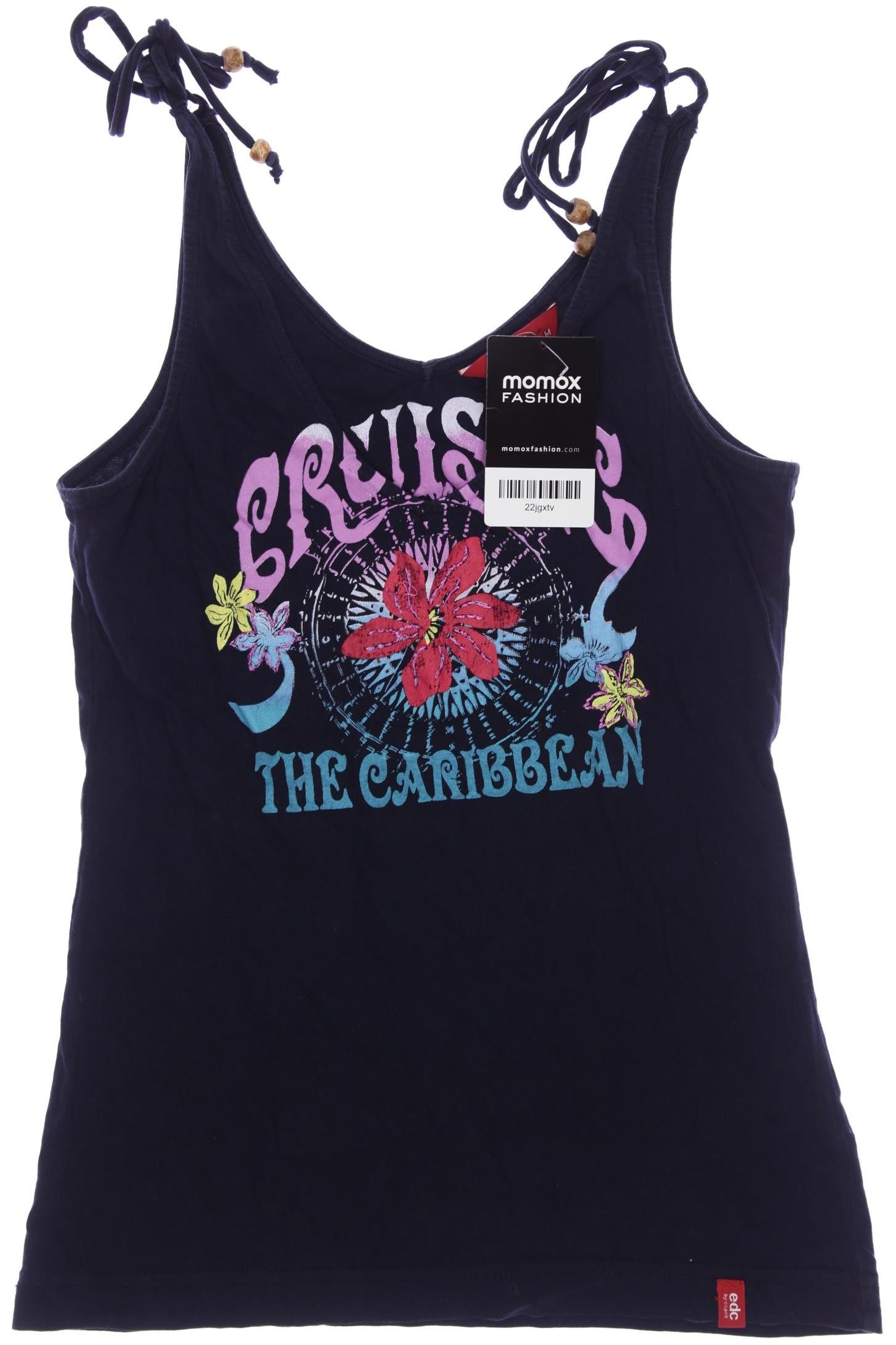 

edc by Esprit Damen Top, marineblau, Gr. 38