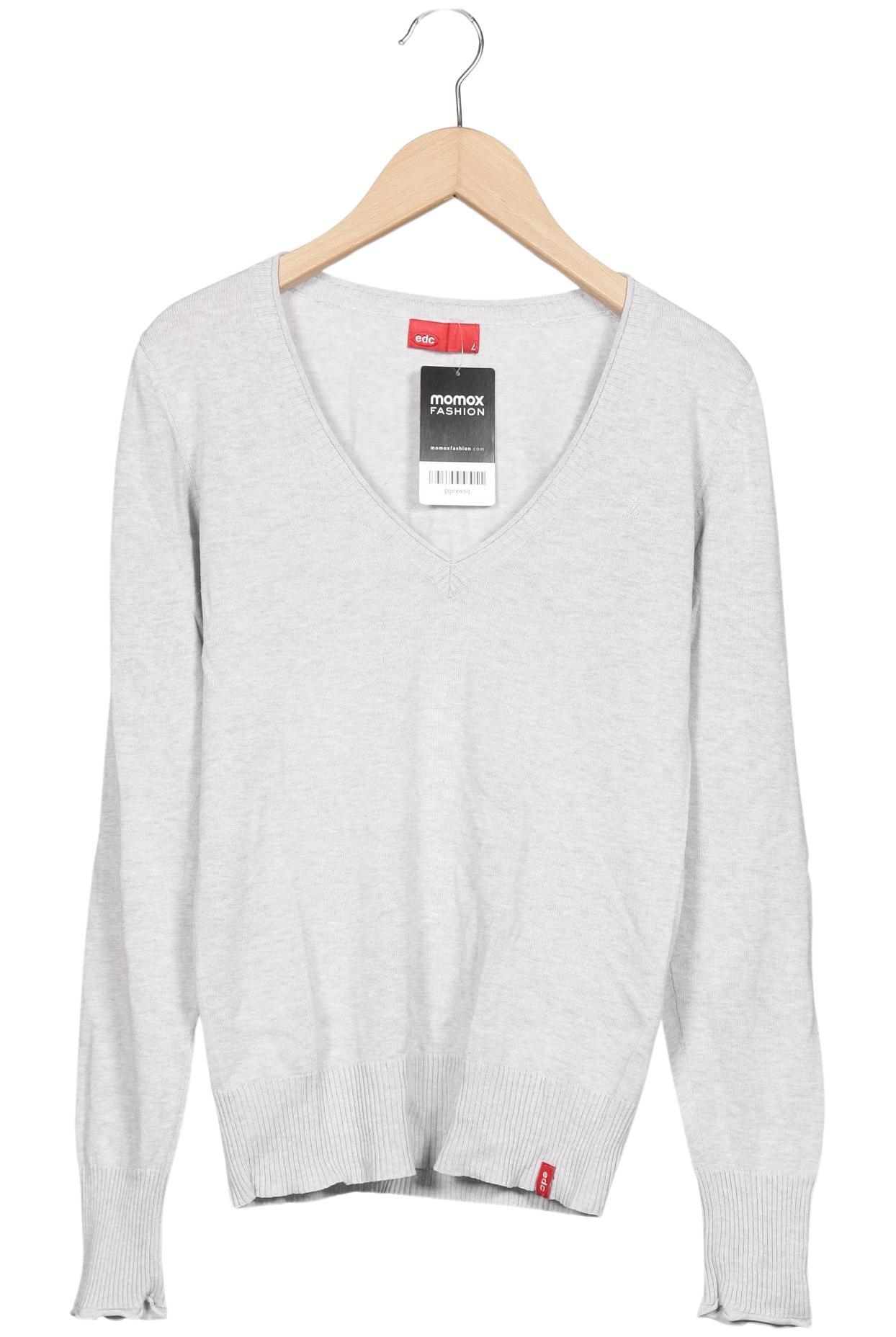 

edc by Esprit Damen Pullover, grau, Gr. 42