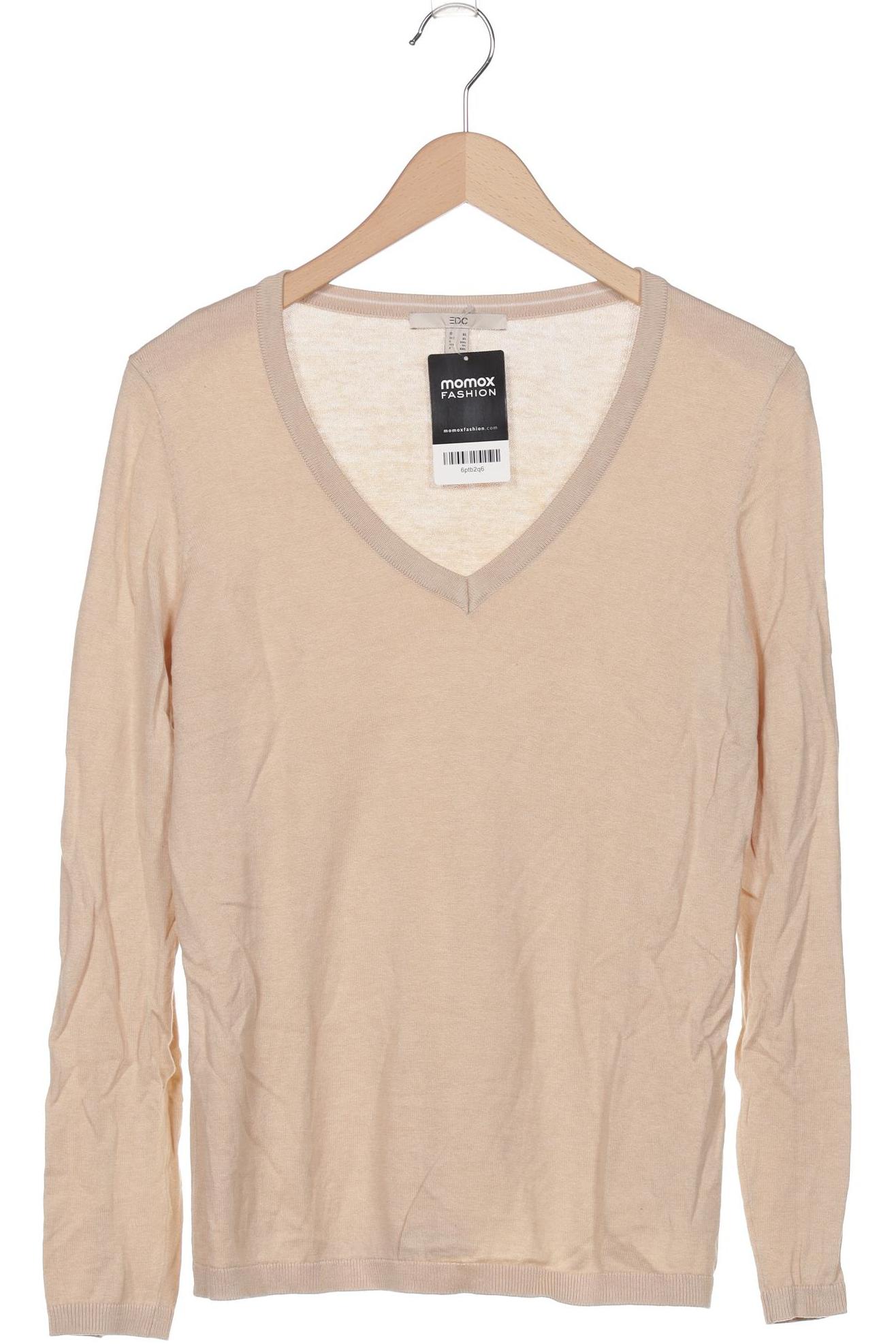 

edc by Esprit Damen Pullover, beige, Gr. 44