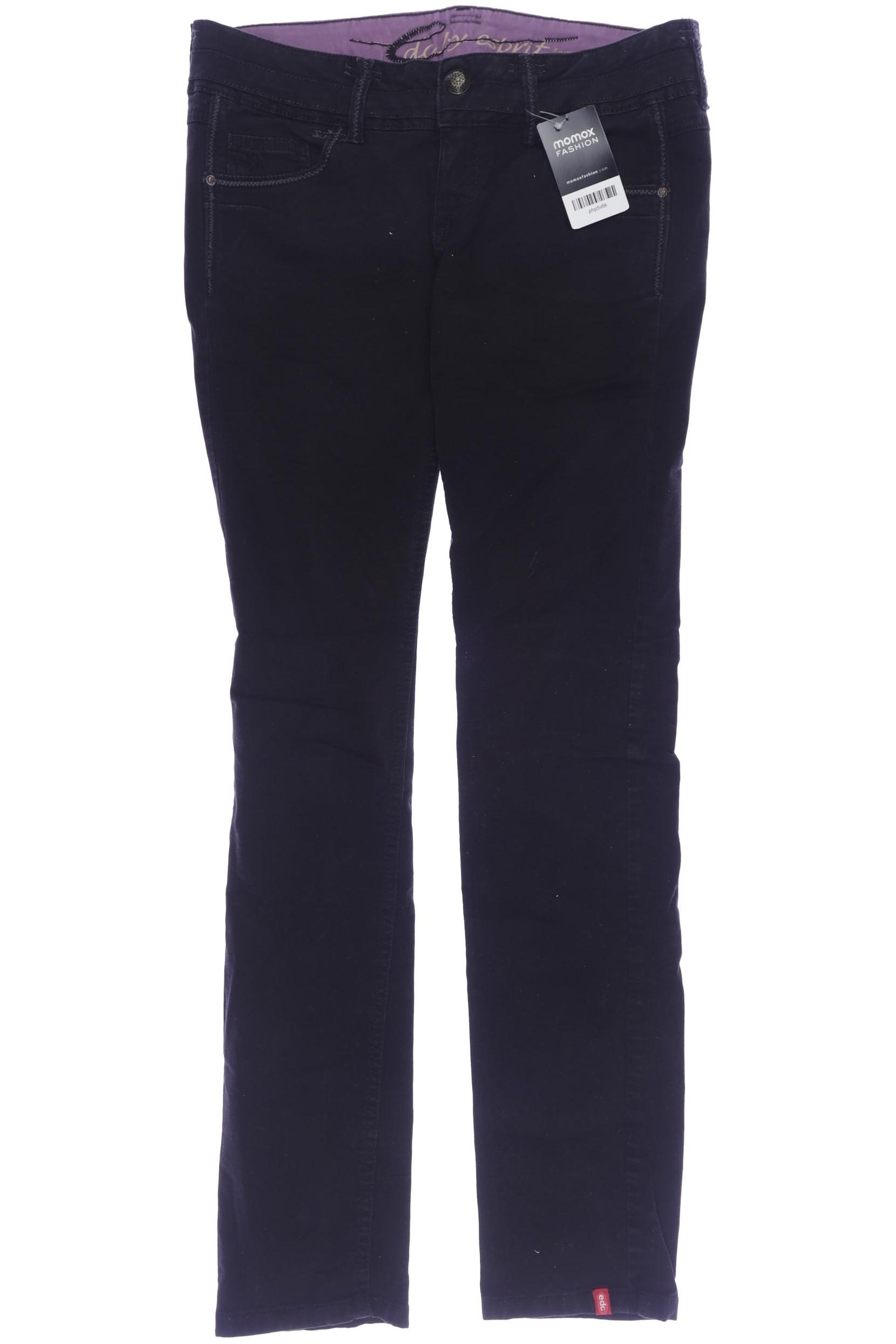 

edc by Esprit Damen Jeans, schwarz, Gr. 40