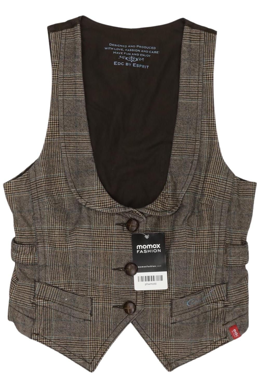 

edc by Esprit Damen Weste, braun, Gr. 36