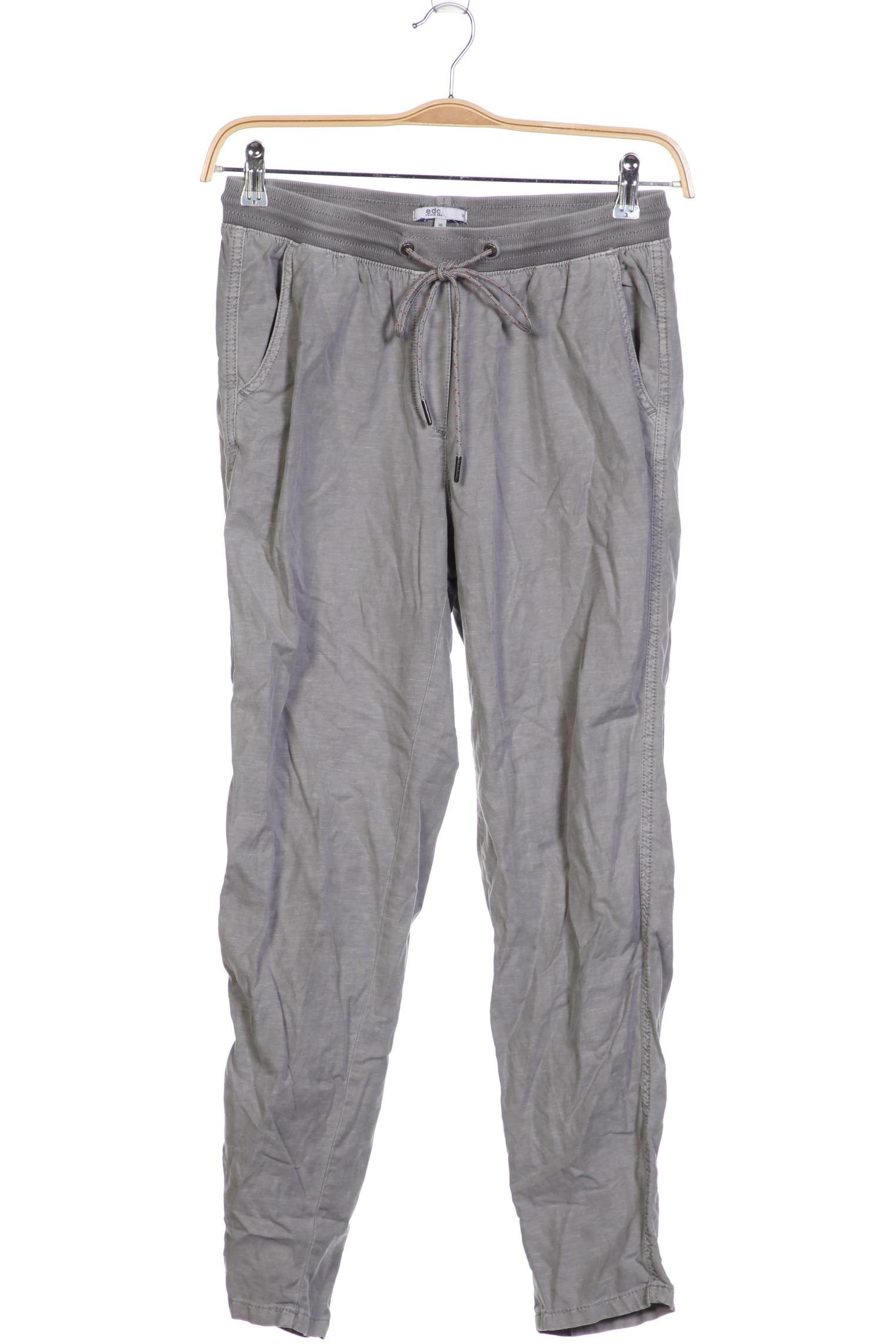 

edc by Esprit Damen Stoffhose, grau