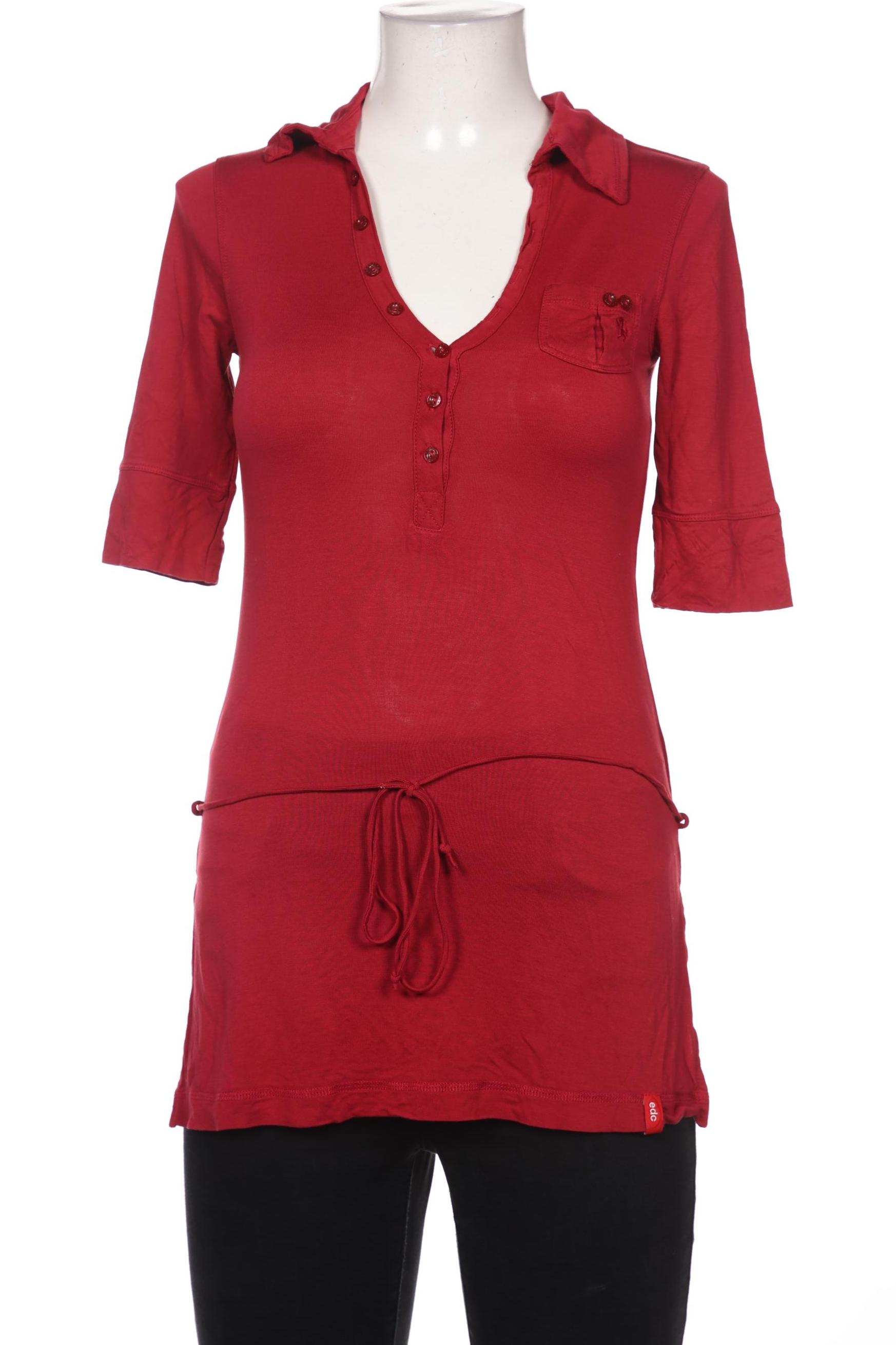 

edc by Esprit Damen Poloshirt, rot, Gr. 38