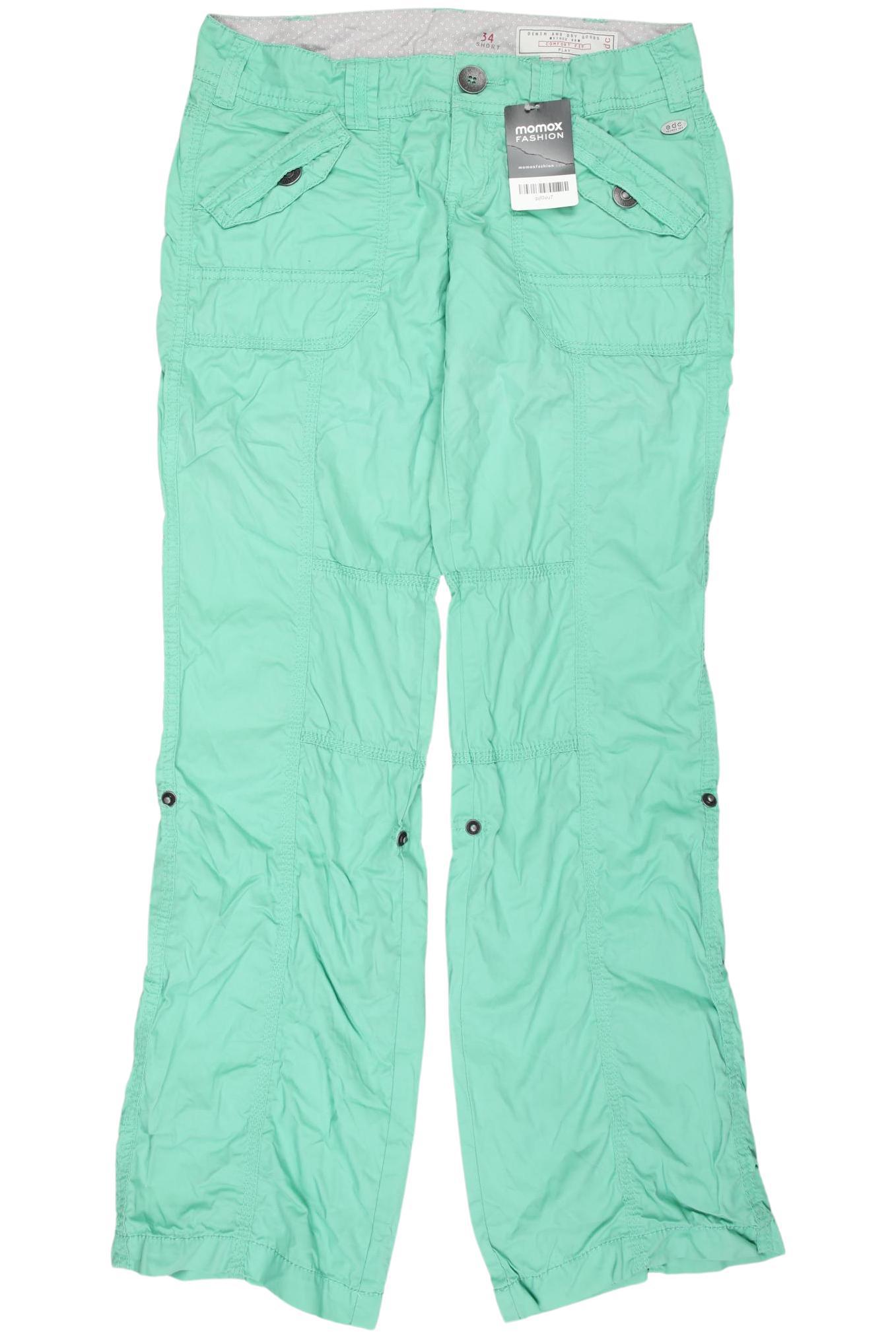 

edc by Esprit Damen Stoffhose, grün, Gr. 34