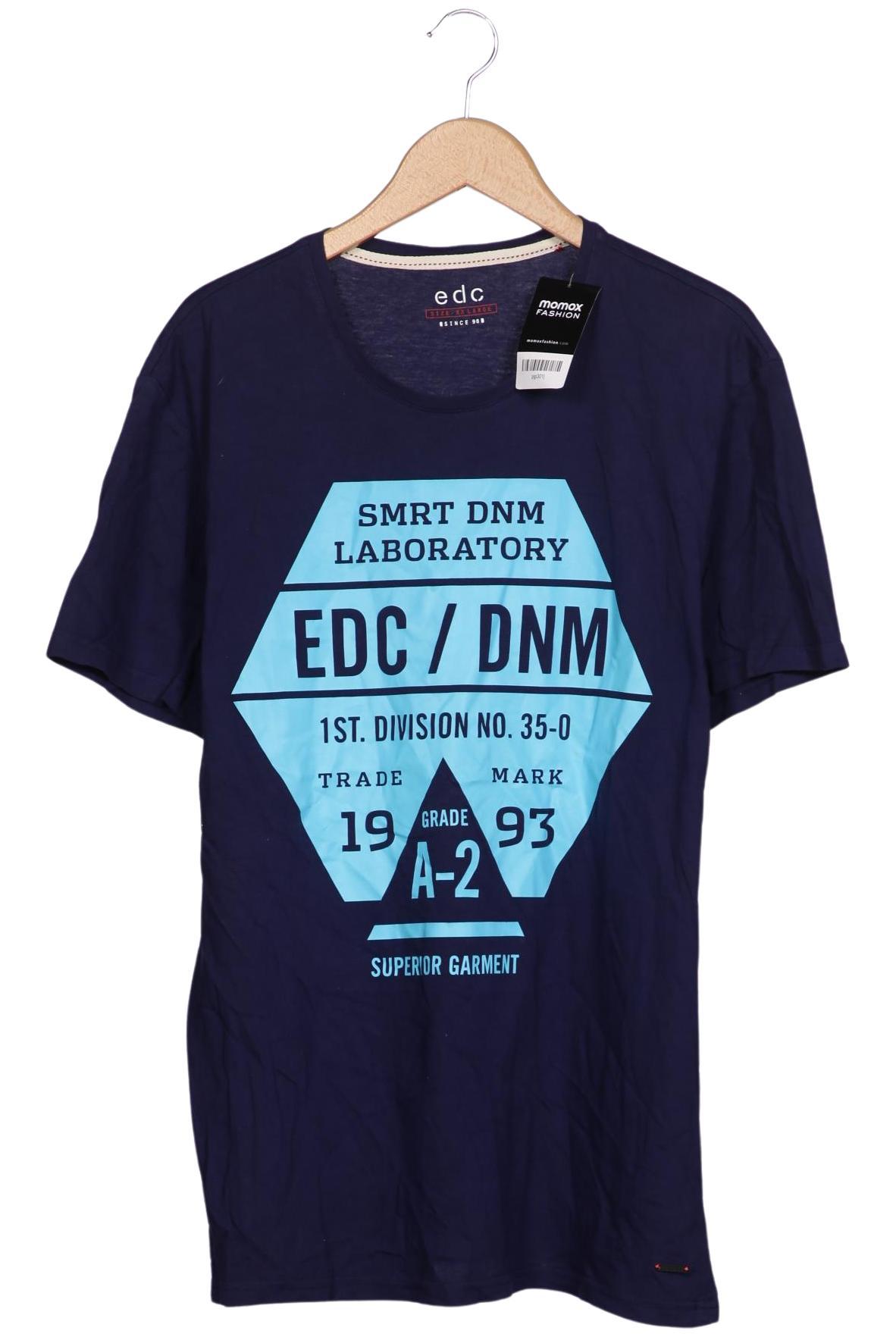 

edc by Esprit Herren T-Shirt, marineblau, Gr. 56