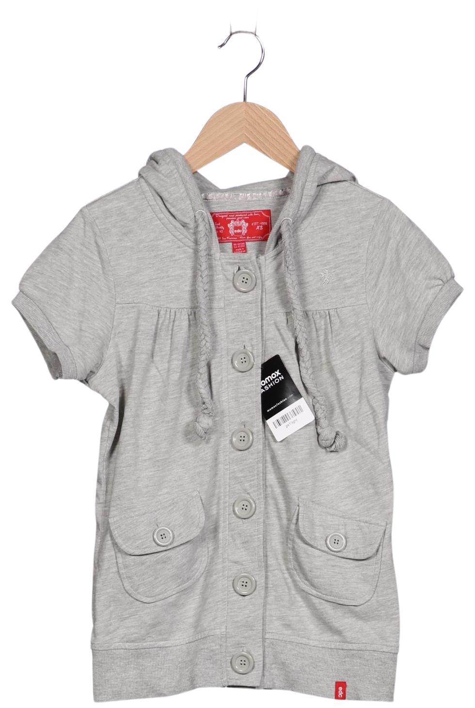 

edc by Esprit Damen Kapuzenpullover, grau, Gr. 34