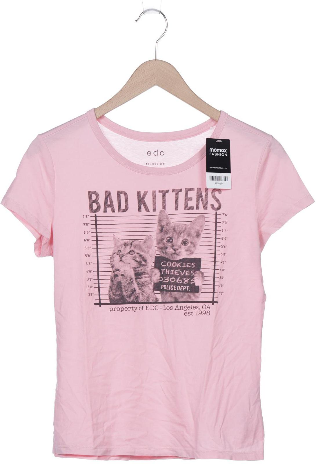 

edc by Esprit Damen T-Shirt, pink, Gr. 36