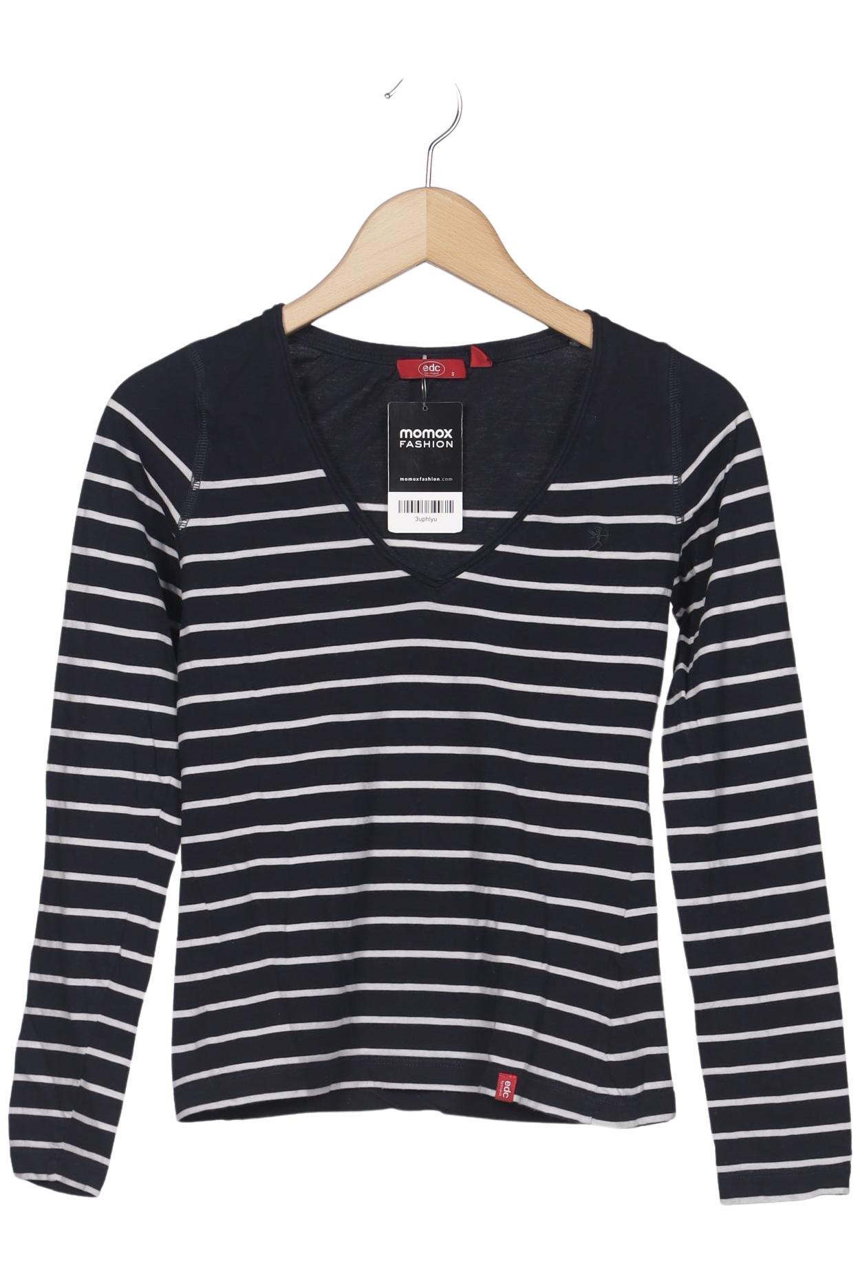 

edc by Esprit Damen Langarmshirt, mehrfarbig, Gr. 36