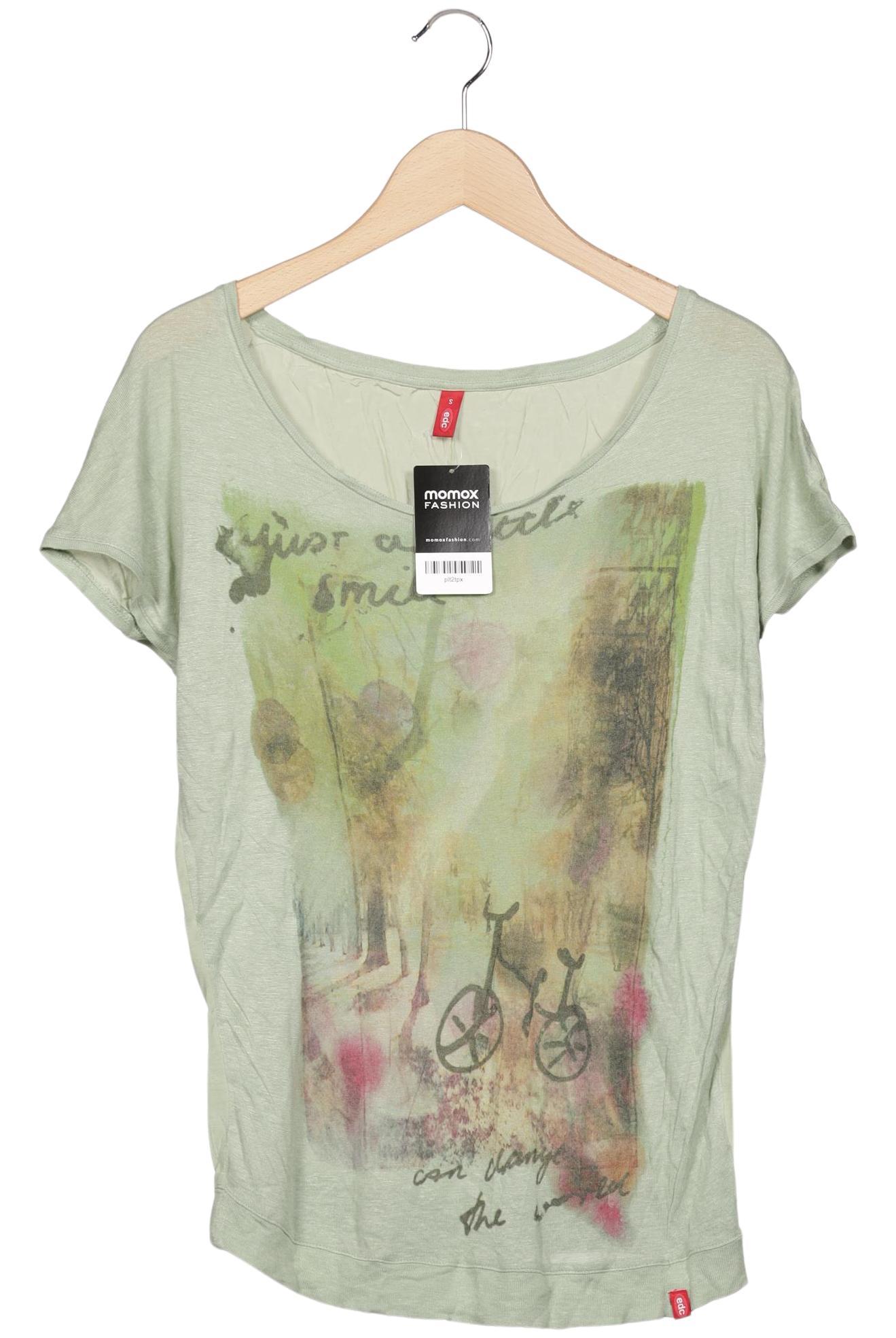 

edc by Esprit Damen T-Shirt, hellgrün, Gr. 36