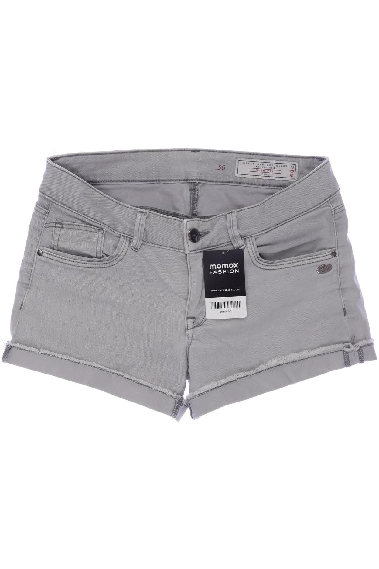 

edc by Esprit Damen Shorts, grau, Gr. 36