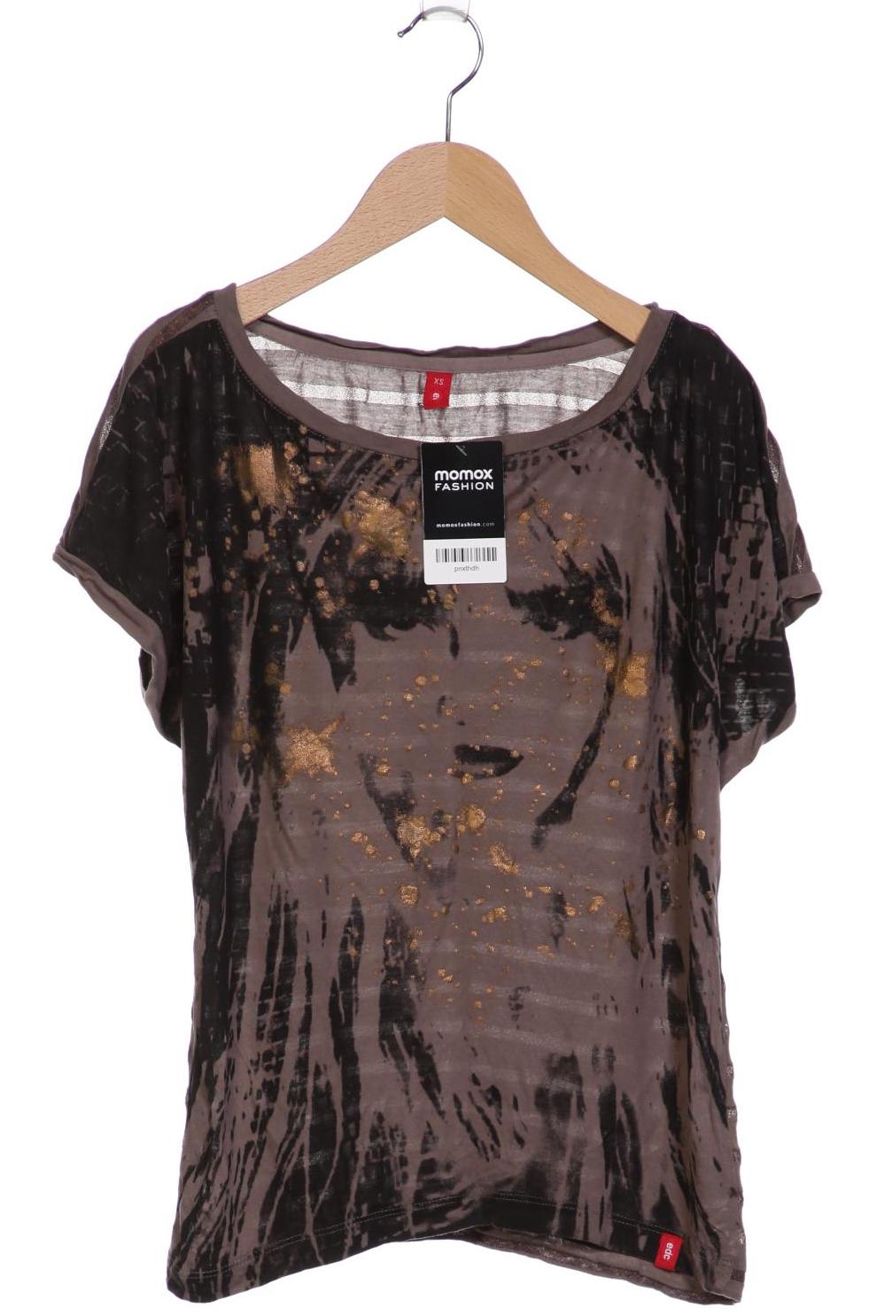 

edc by Esprit Damen T-Shirt, grau, Gr. 34