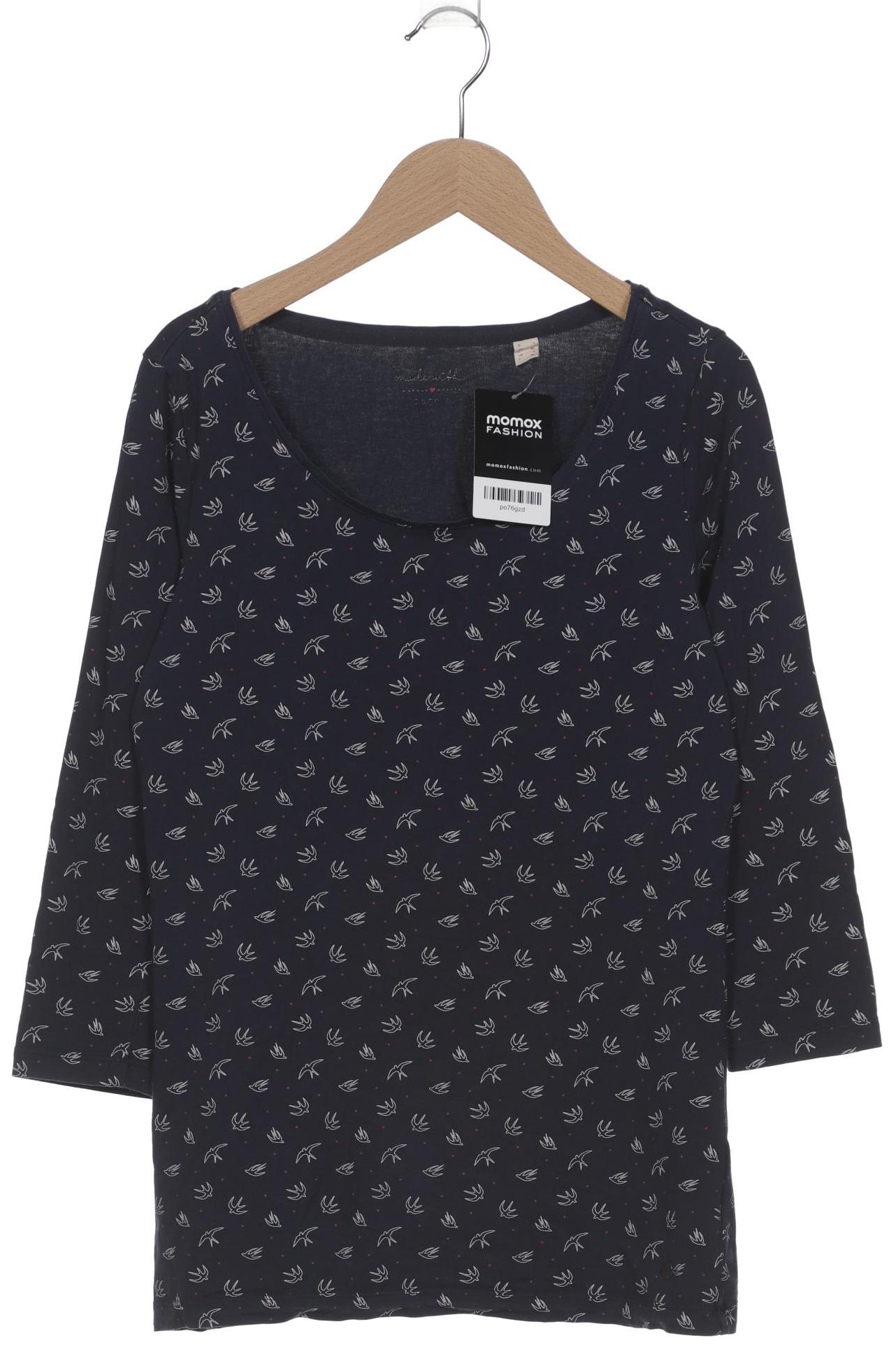 

edc by Esprit Damen Langarmshirt, marineblau, Gr. 42