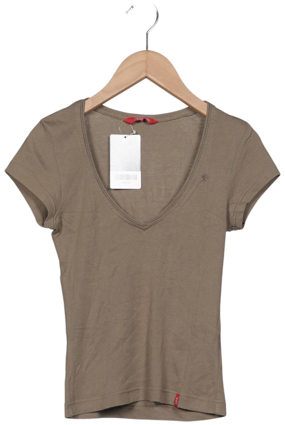 

edc by Esprit Damen T-Shirt, grün, Gr. 32