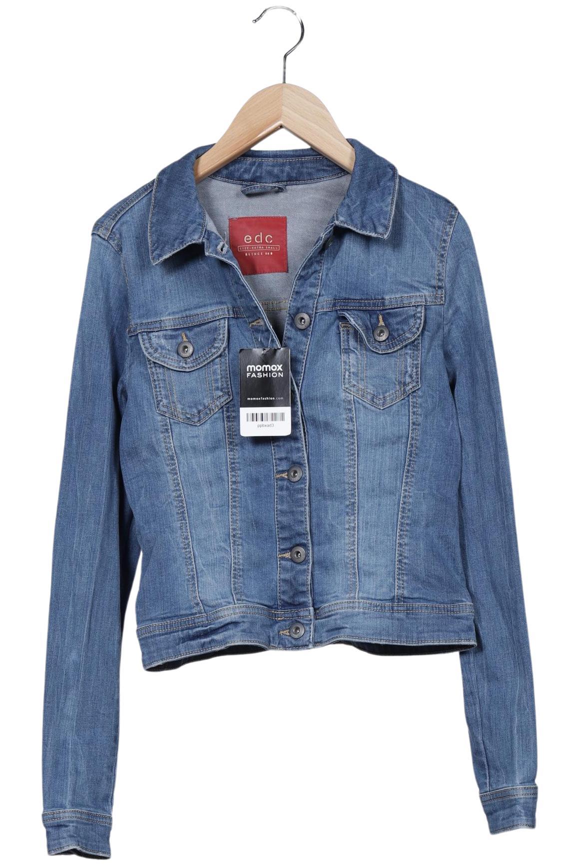 

edc by Esprit Damen Jacke, blau, Gr. 34