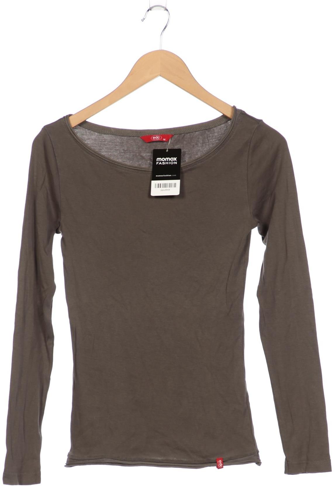 

edc by Esprit Damen Langarmshirt, grau, Gr. 38
