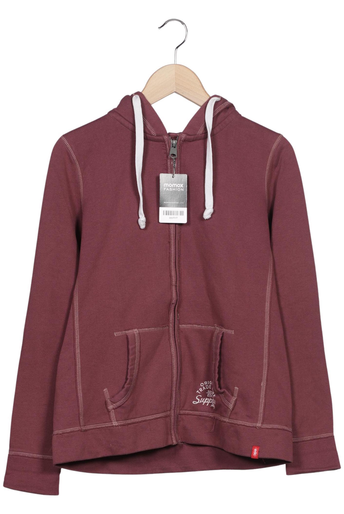 

edc by Esprit Damen Kapuzenpullover, bordeaux, Gr. 42