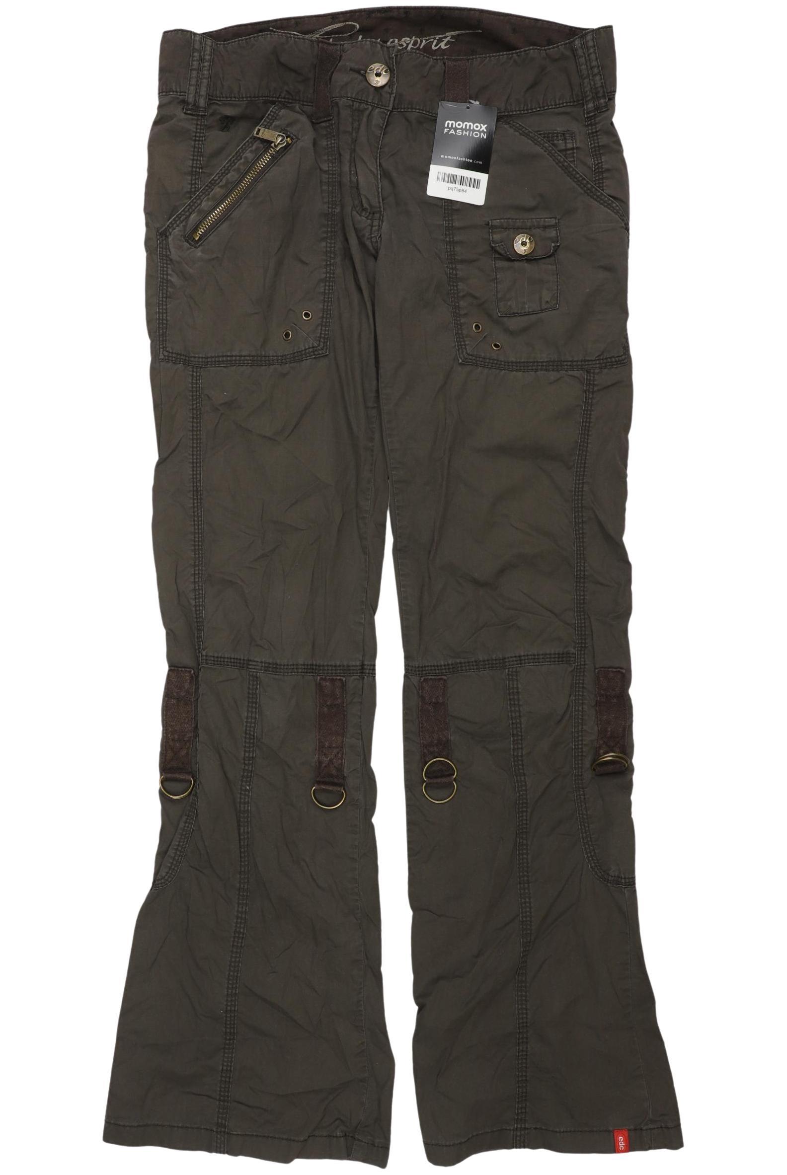 

edc by Esprit Damen Stoffhose, braun, Gr. 36