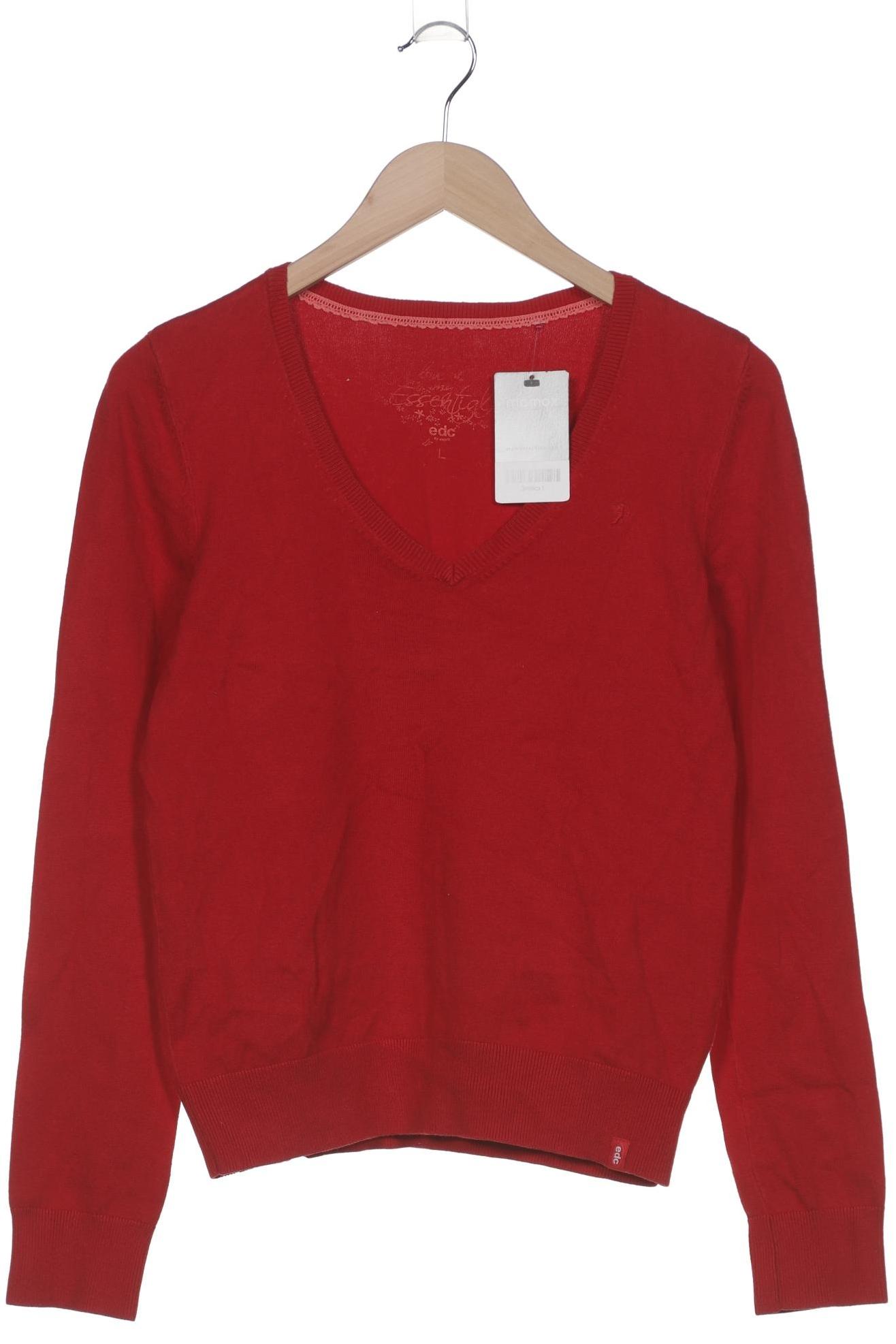 

edc by Esprit Damen Pullover, rot, Gr. 42