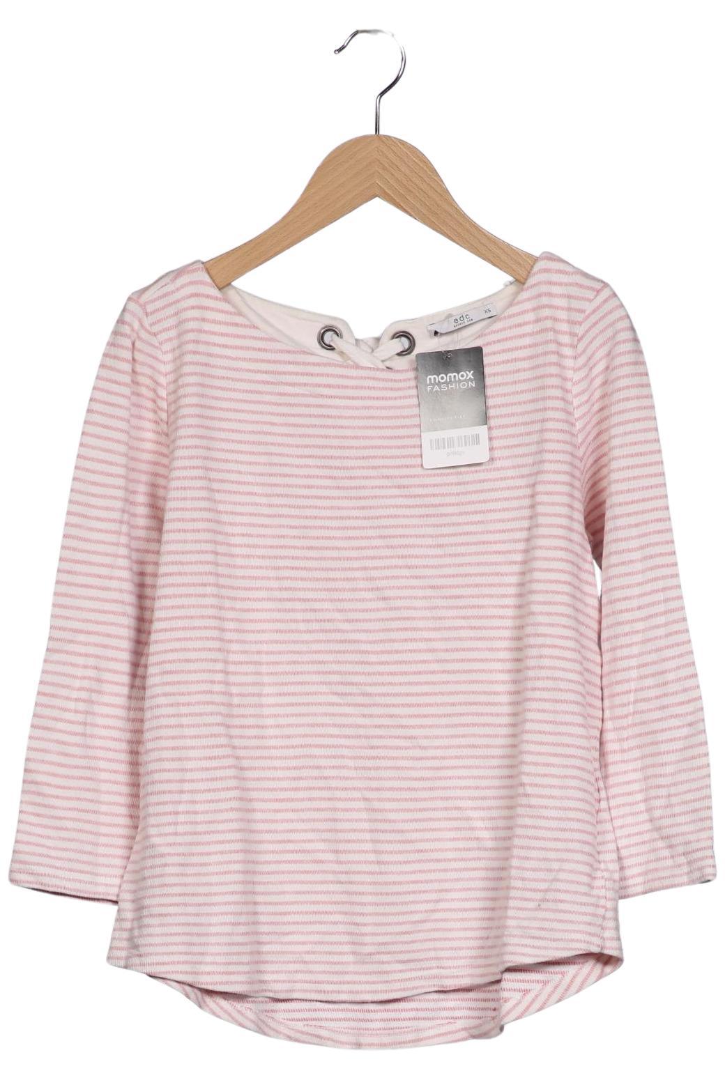 

edc by Esprit Damen Langarmshirt, pink, Gr. 34