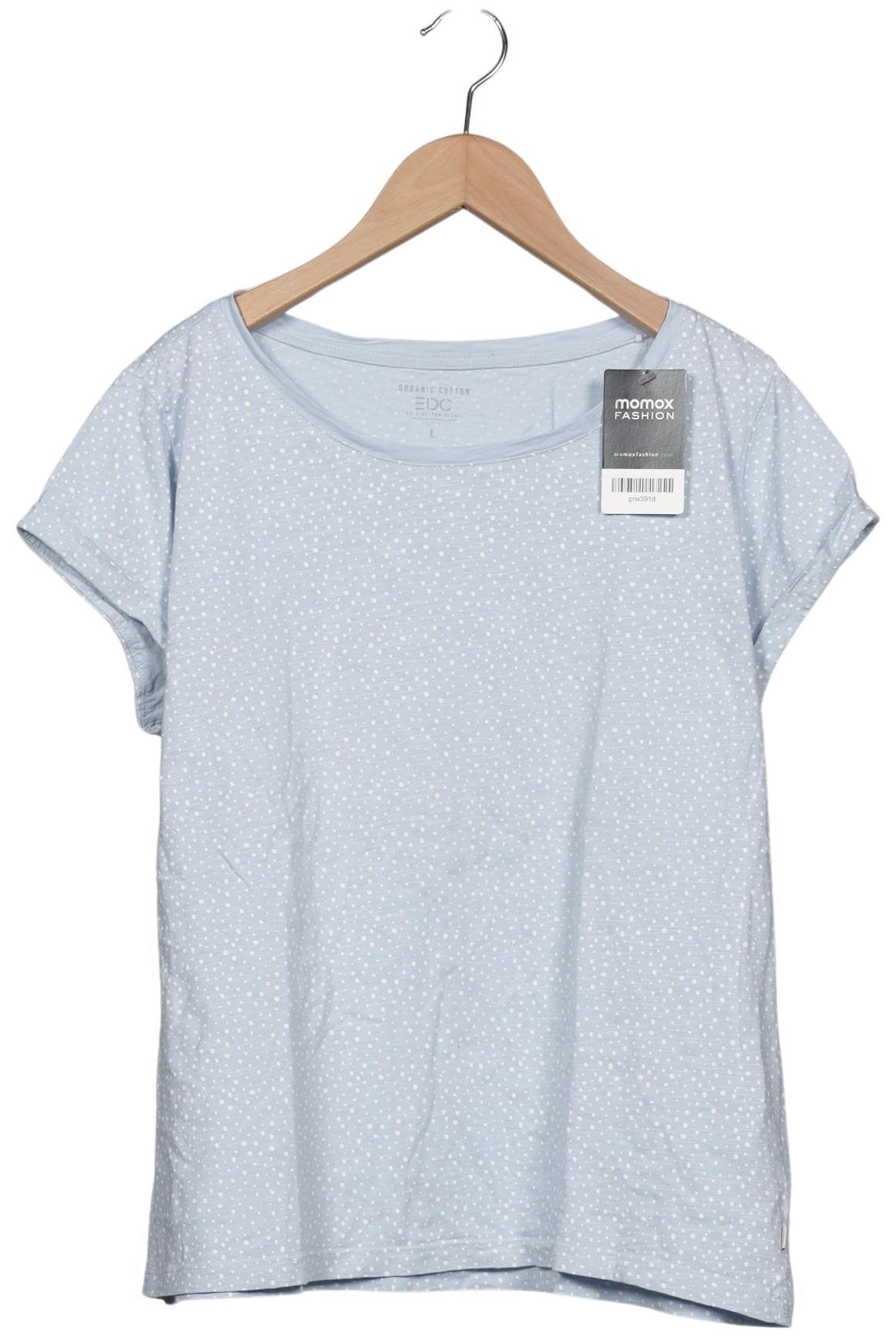 

edc by Esprit Damen T-Shirt, hellblau, Gr. 42
