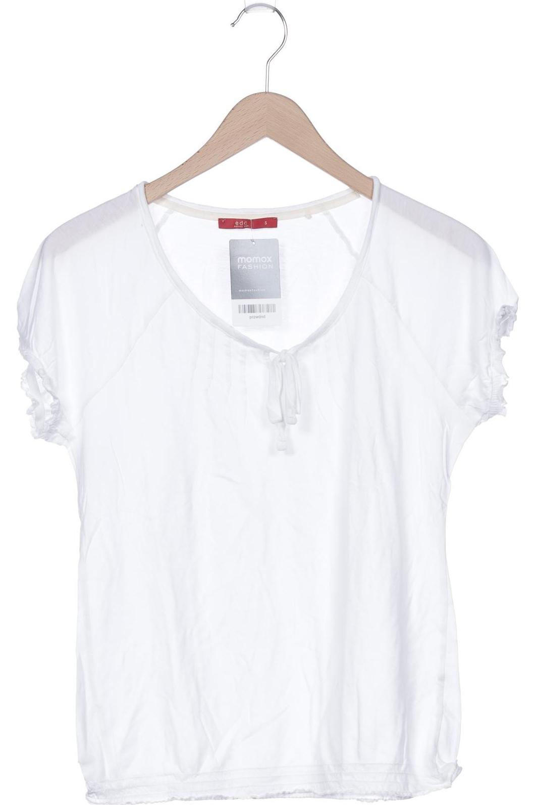 

edc by Esprit Damen T-Shirt, weiß, Gr. 36
