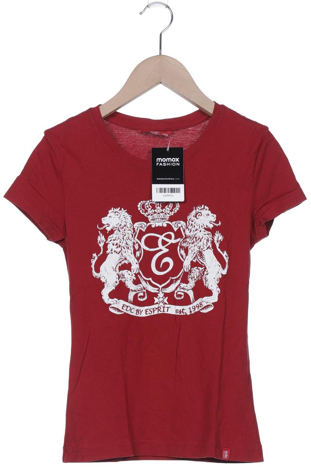 

edc by Esprit Damen T-Shirt, rot, Gr. 32