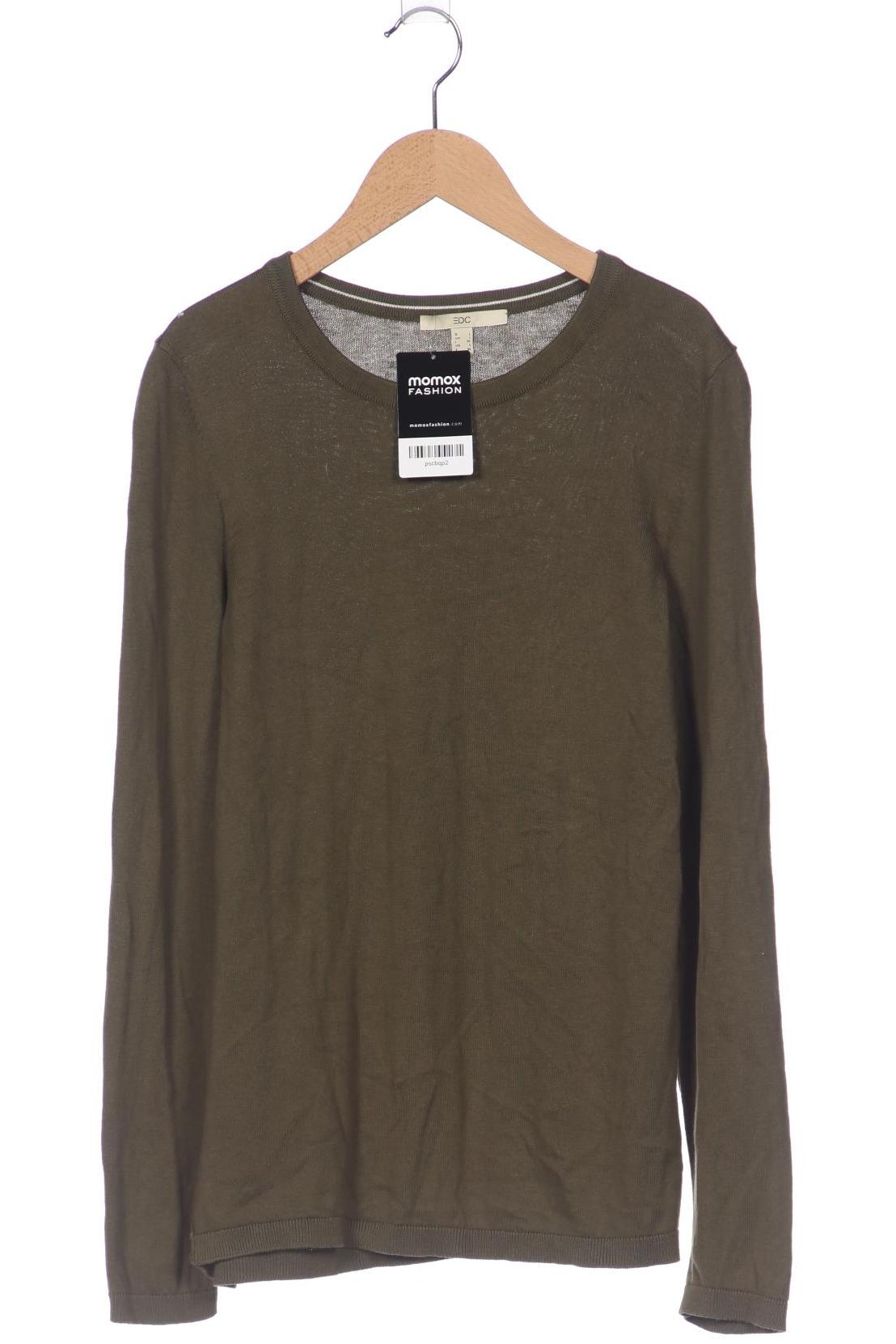 

edc by Esprit Damen Pullover, grün, Gr. 42