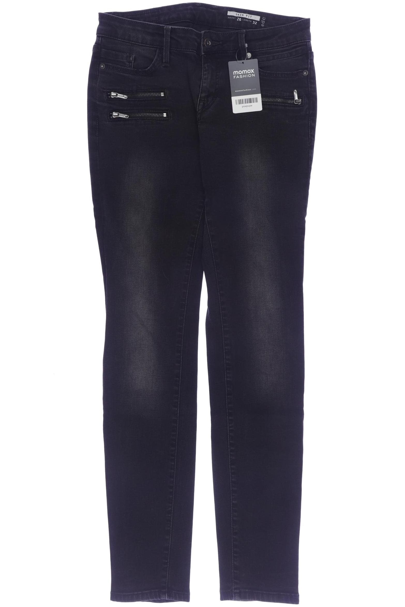 

edc by Esprit Damen Jeans, schwarz, Gr. 26