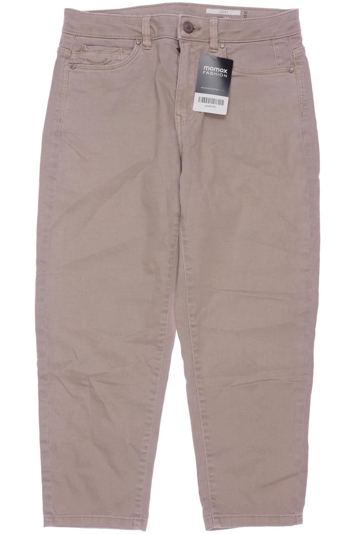 

edc by Esprit Damen Stoffhose, beige, Gr. 36