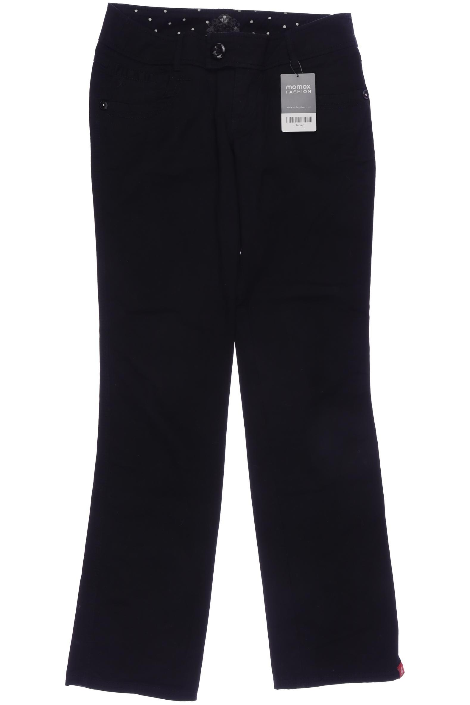 

edc by Esprit Damen Stoffhose, schwarz, Gr. 34