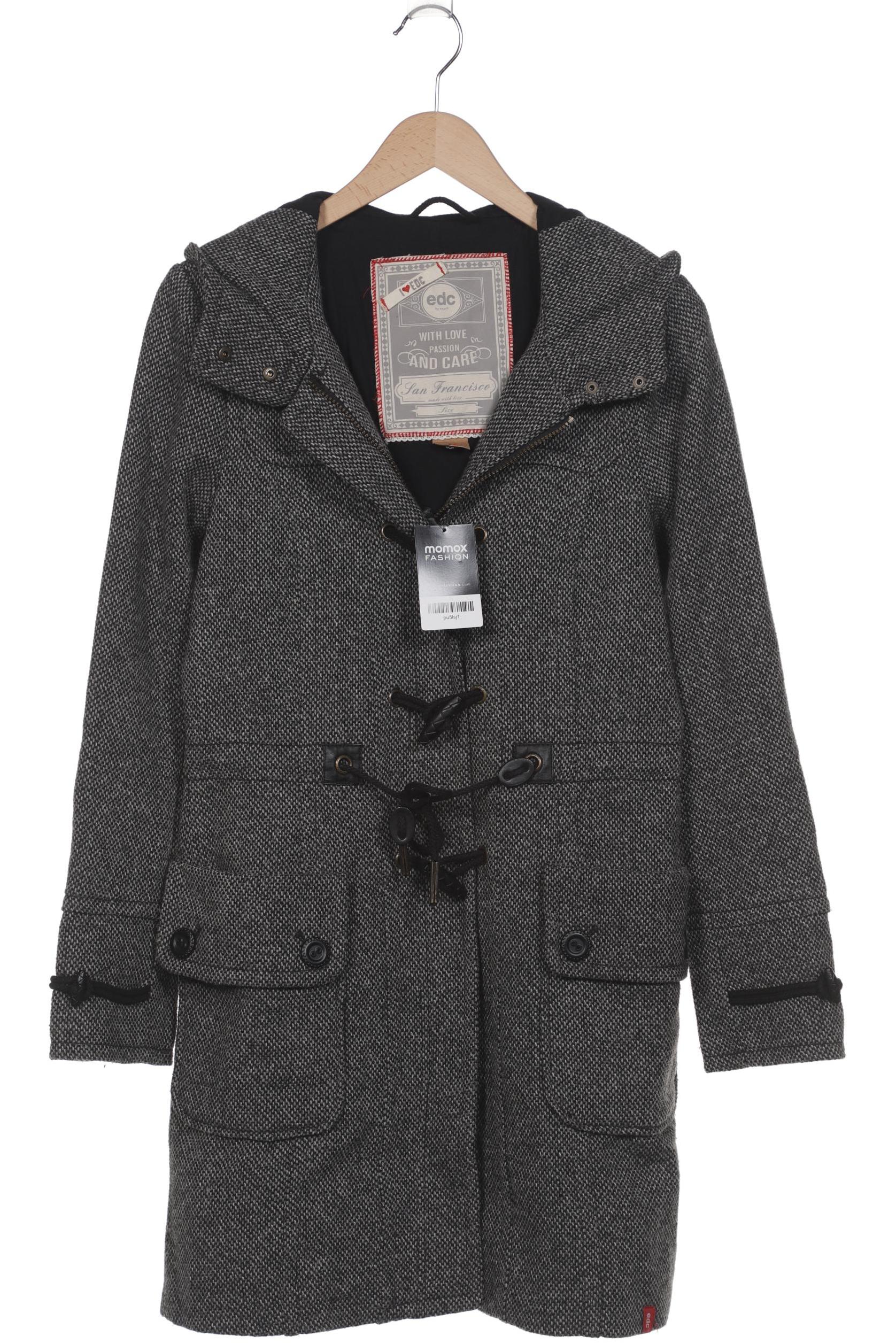 

edc by Esprit Damen Mantel, schwarz, Gr. 38