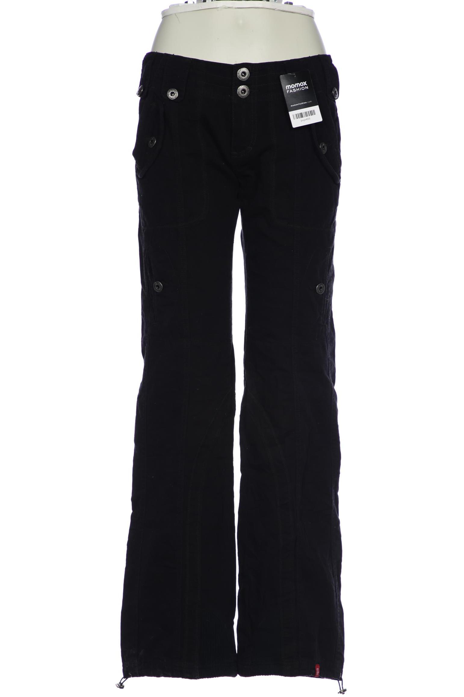 

edc by Esprit Damen Stoffhose, schwarz