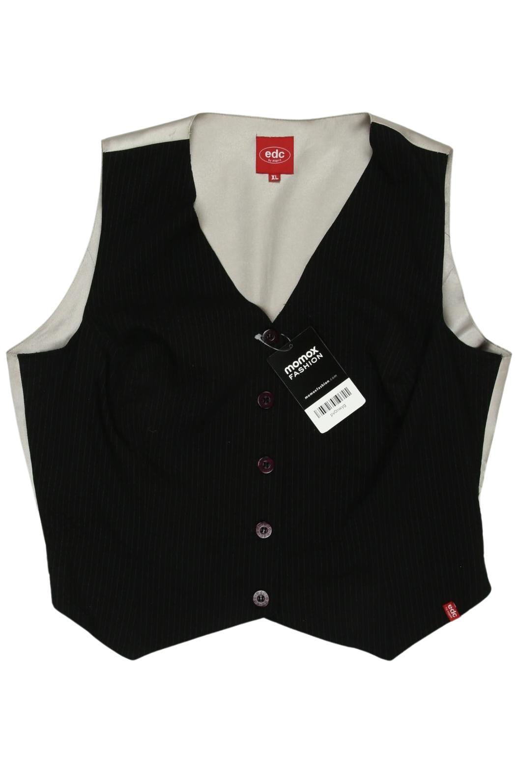 

edc by Esprit Damen Weste, schwarz, Gr. 44