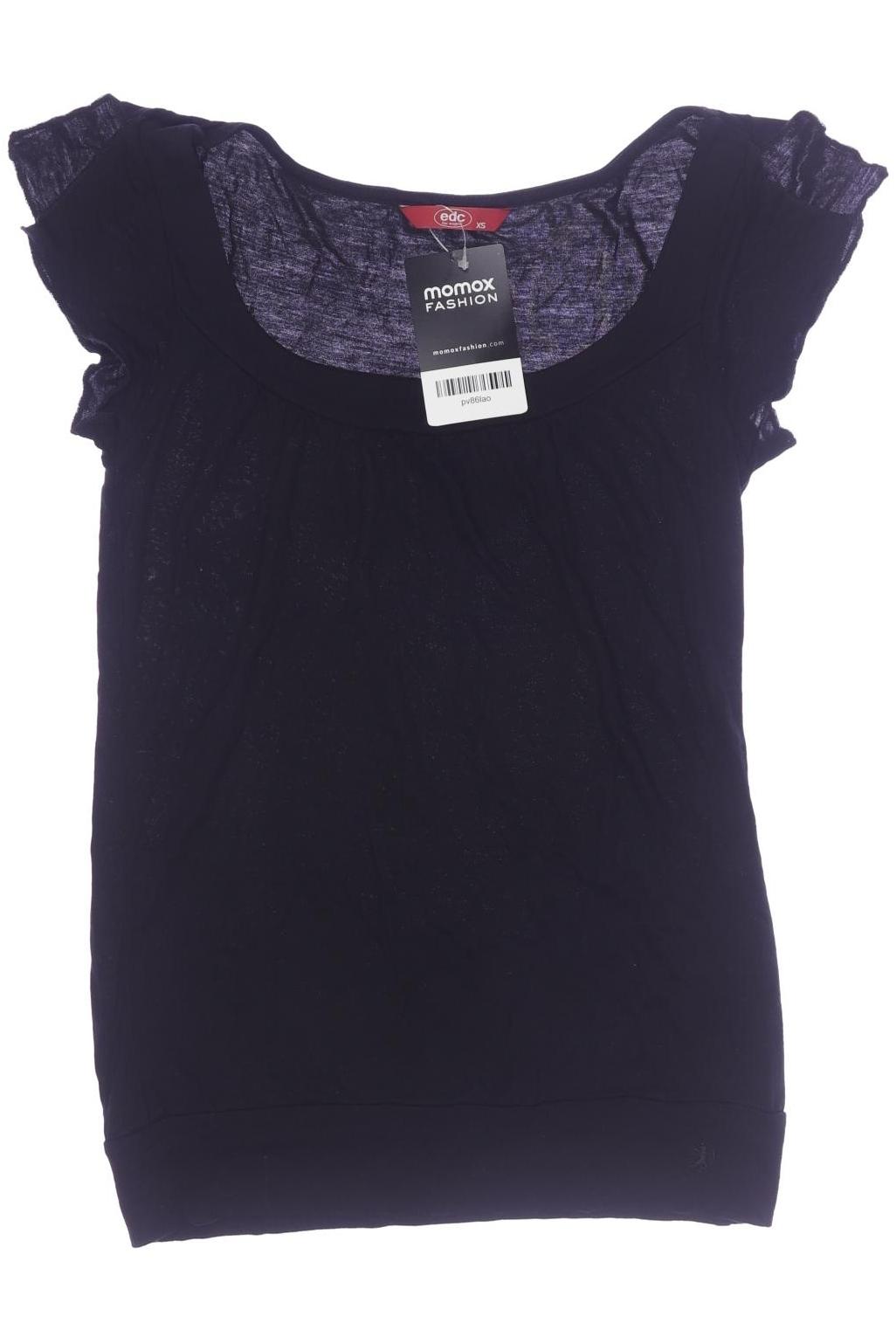 

edc by Esprit Damen Top, schwarz, Gr. 34