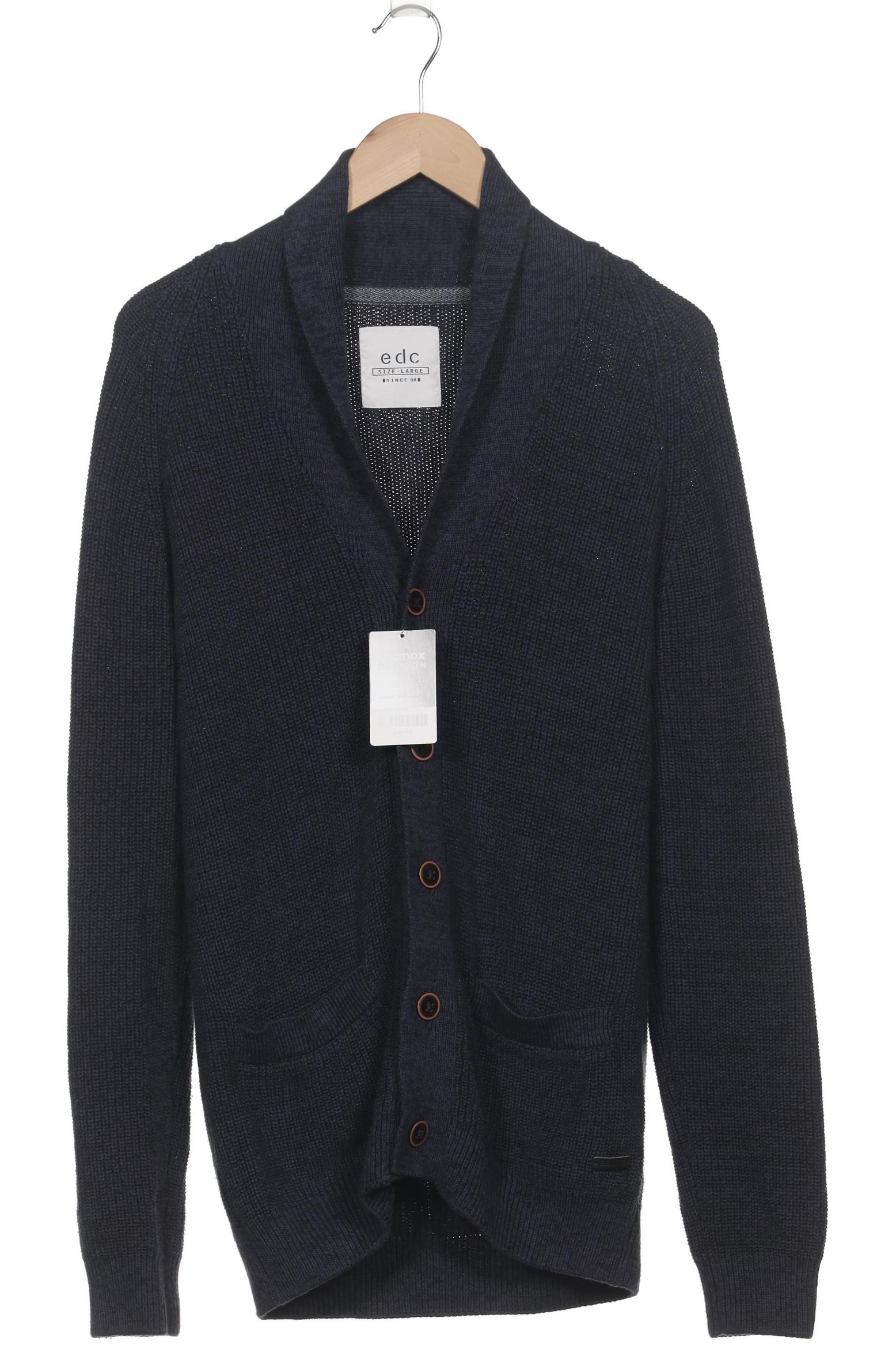 

edc by Esprit Herren Strickjacke, marineblau, Gr. 52