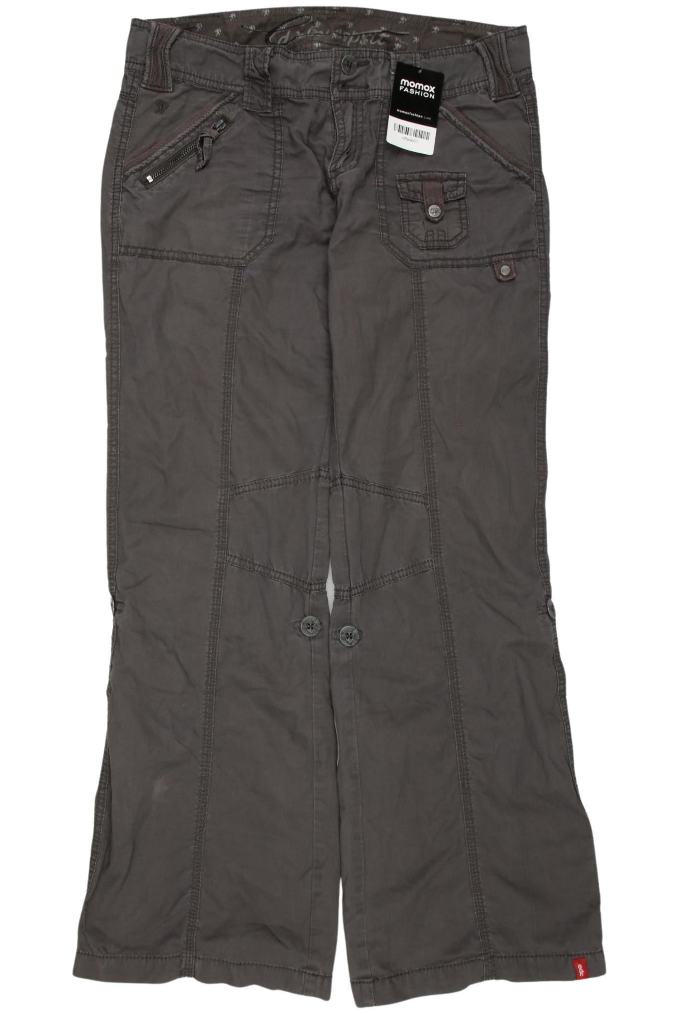 

edc by Esprit Damen Stoffhose, grau, Gr. 36
