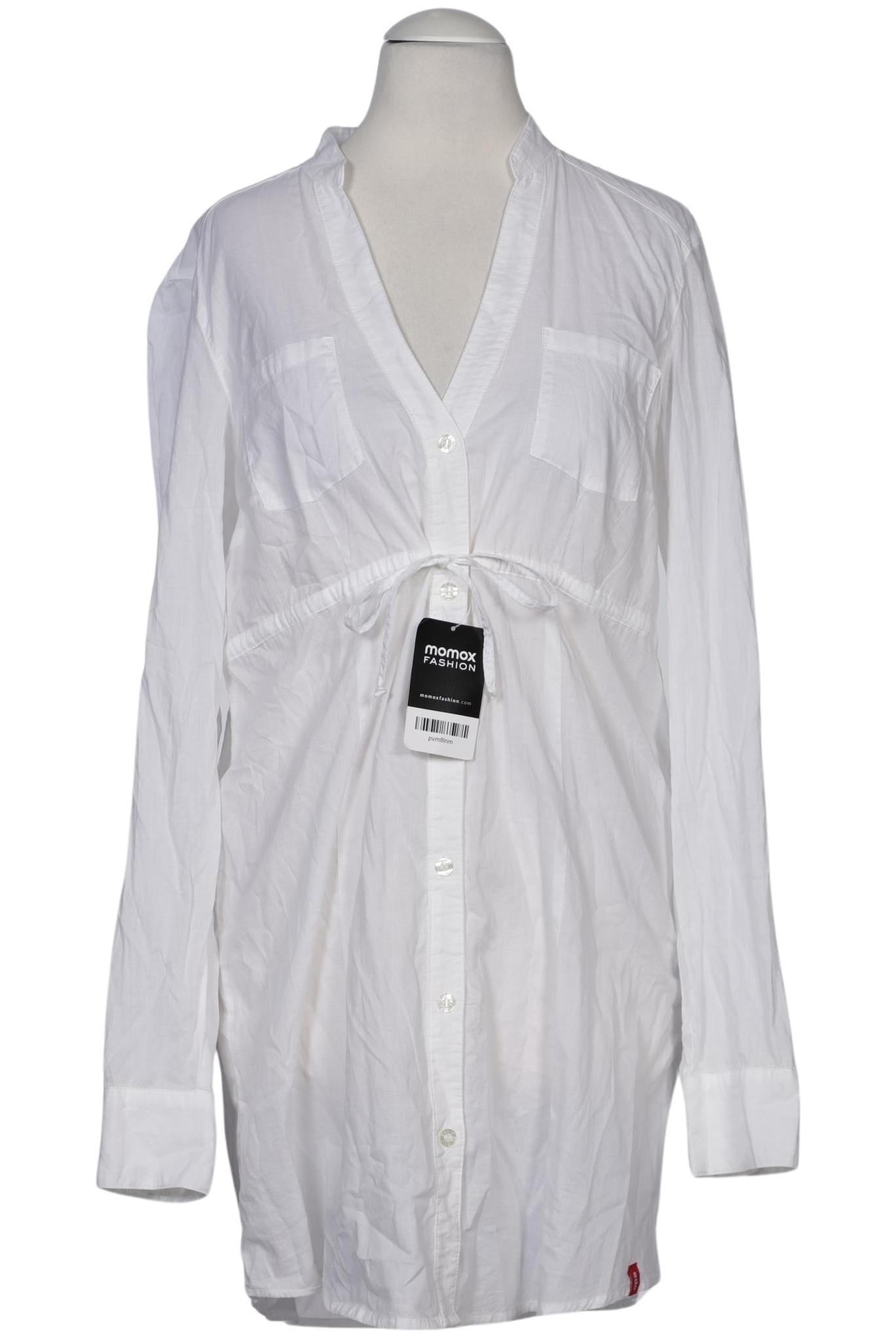 

edc by Esprit Damen Bluse, weiß, Gr. 36