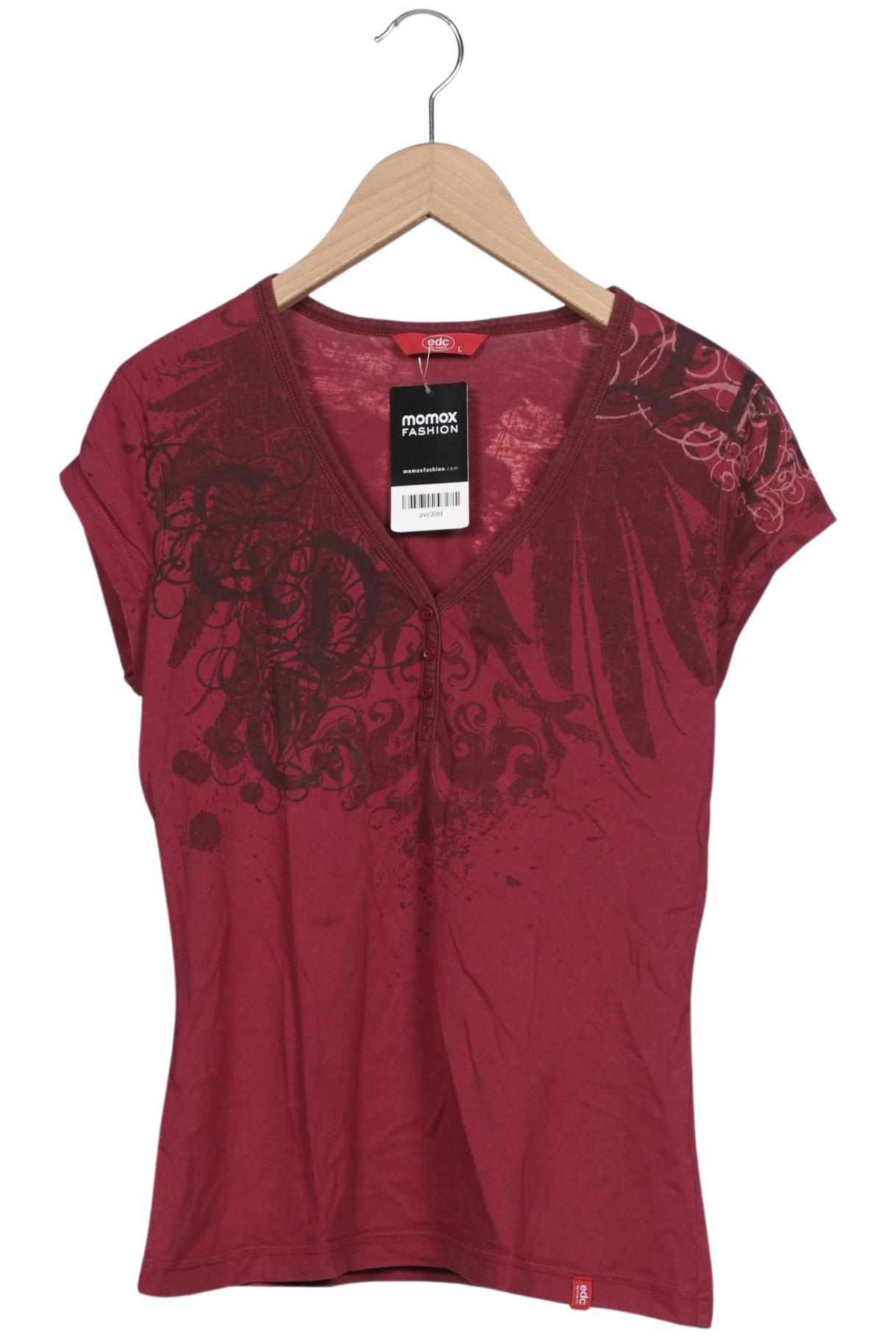 

edc by Esprit Damen T-Shirt, rot, Gr. 42