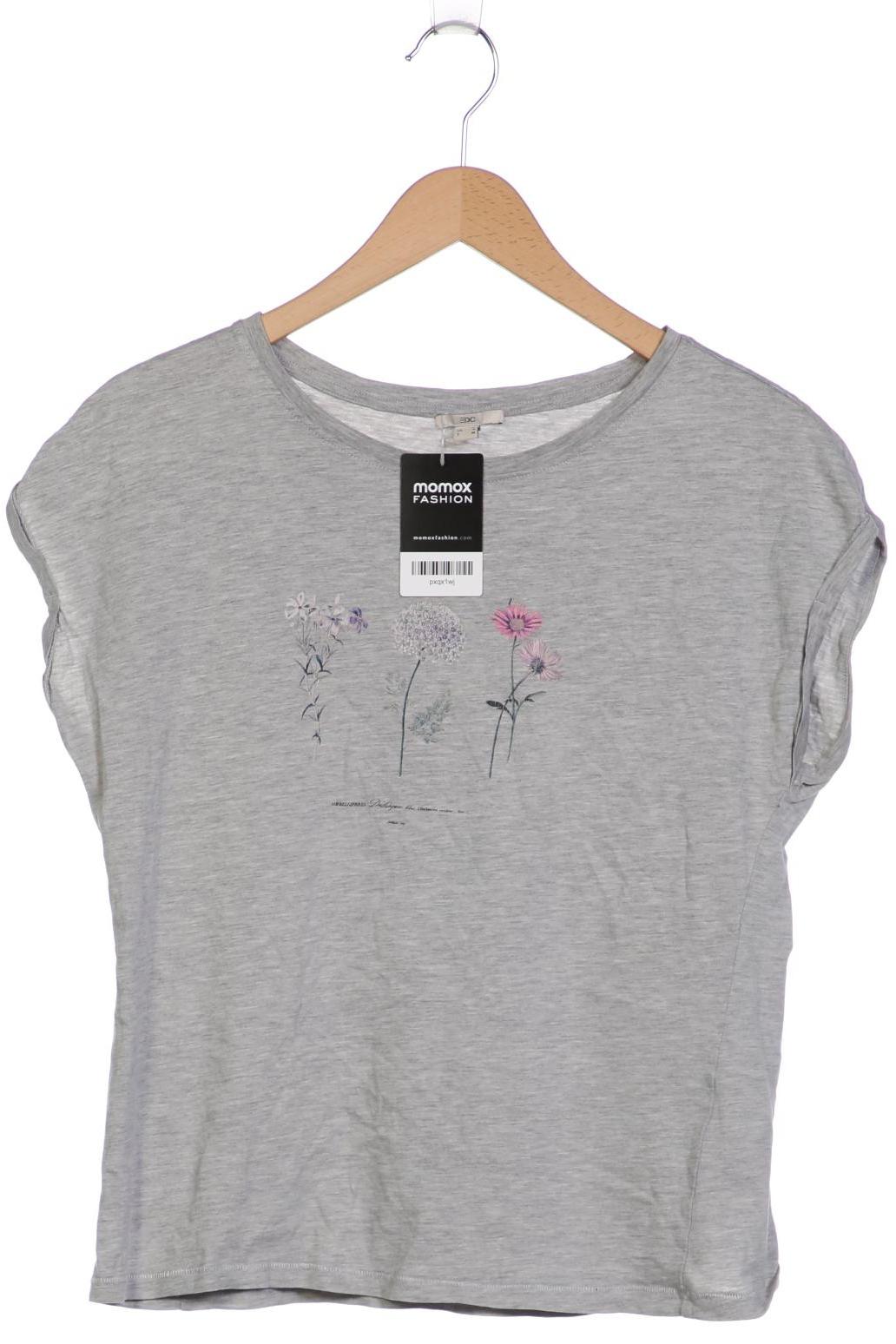 

edc by Esprit Damen T-Shirt, grau, Gr. 36