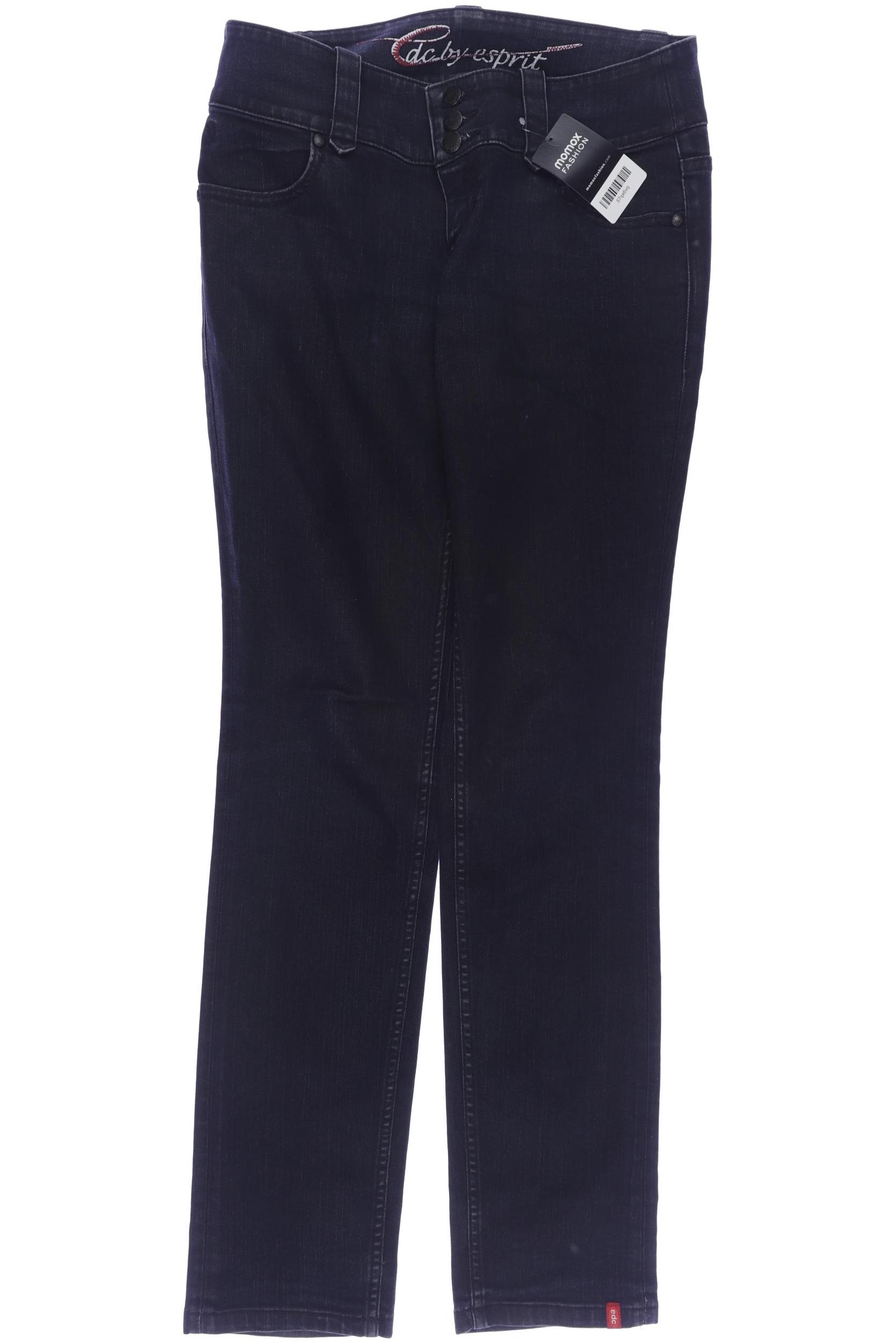 

edc by Esprit Damen Stoffhose, marineblau, Gr. 30