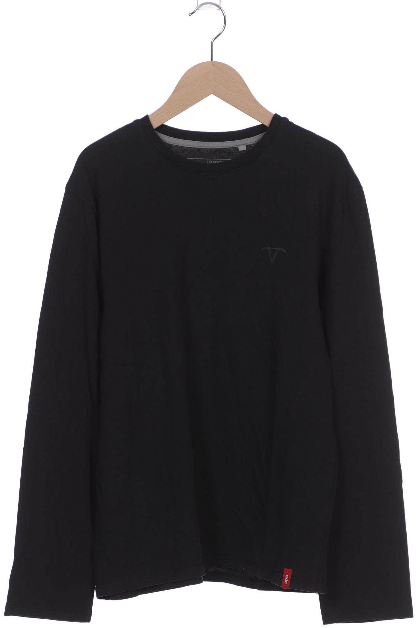 

edc by Esprit Herren Langarmshirt, schwarz, Gr. 48