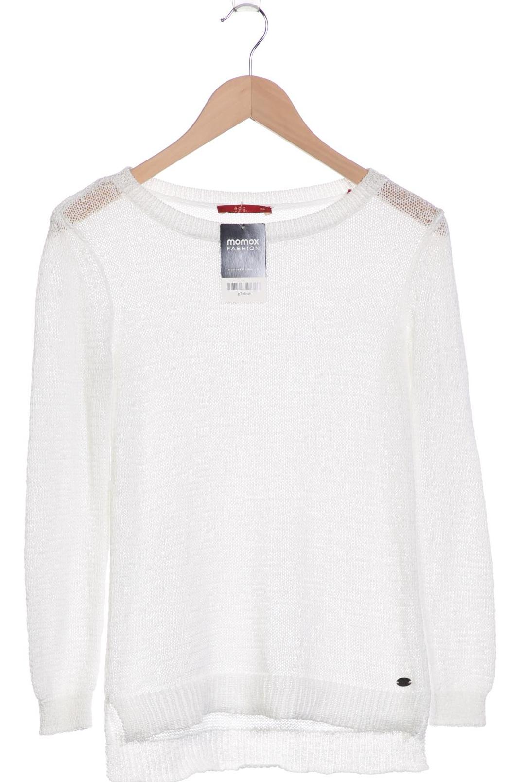 

edc by Esprit Damen Pullover, weiß, Gr. 34